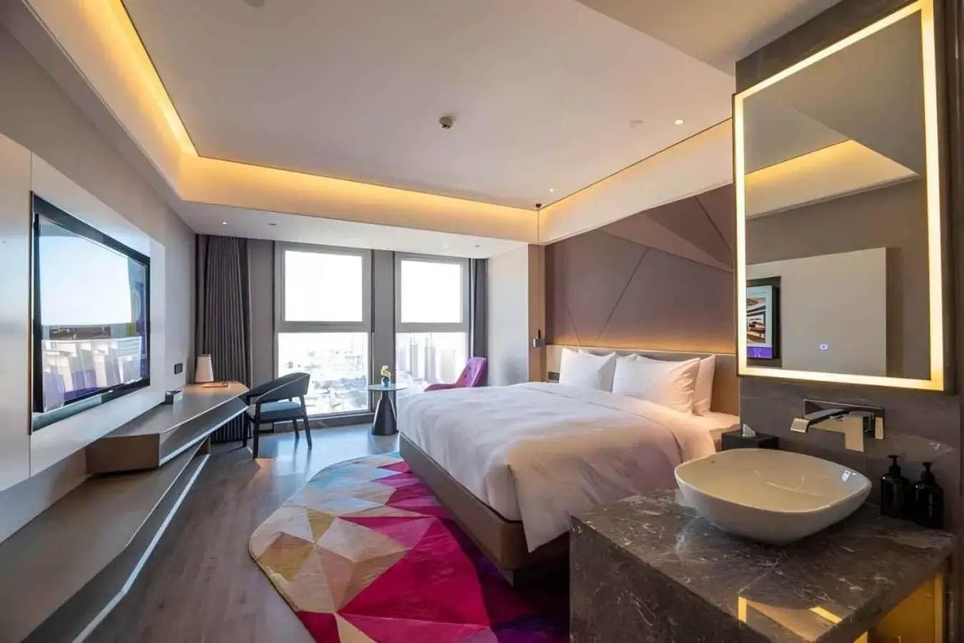 Deluxe King Room in Mercure Xining Haihu CBD Deluxe King Room in Mercure Xining Haihu CBD