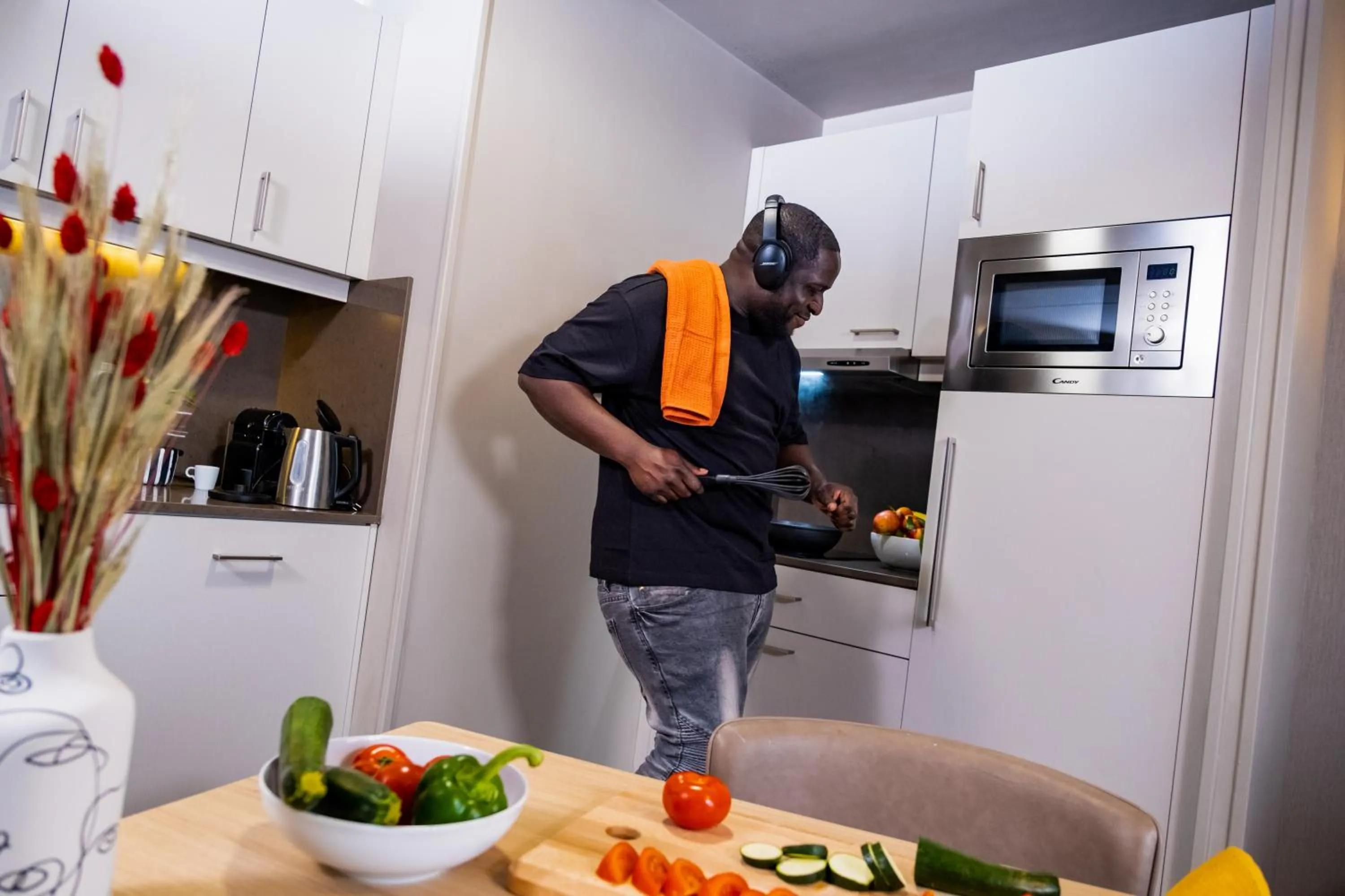 Kitchen or kitchenette in Aparthotel Adagio Paris Suresnes Longchamp