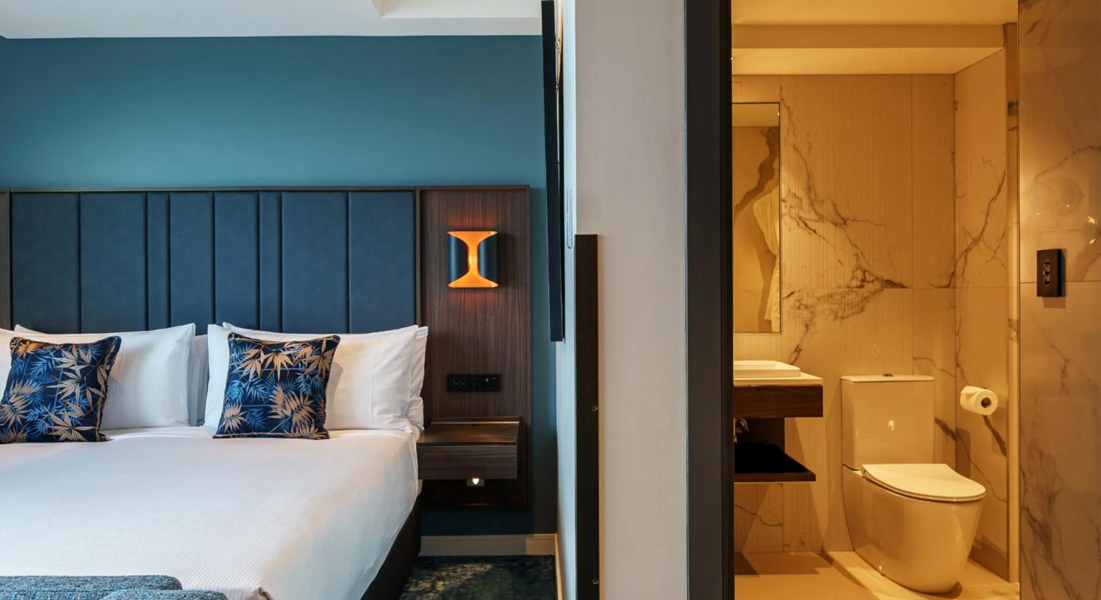 Bathroom, Bed in The Sebel Wellington Lower Hutt