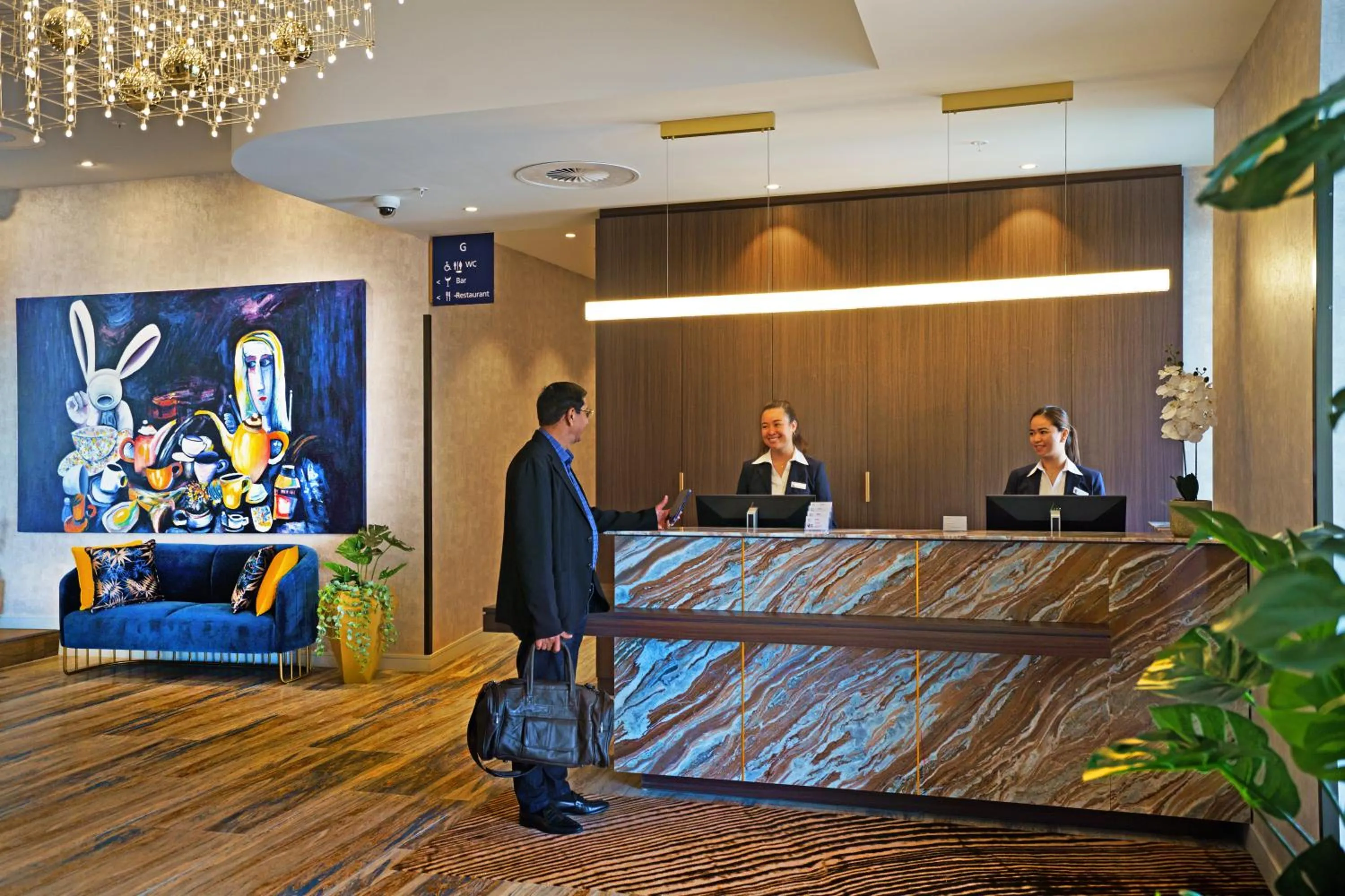 Lobby or reception in The Sebel Wellington Lower Hutt