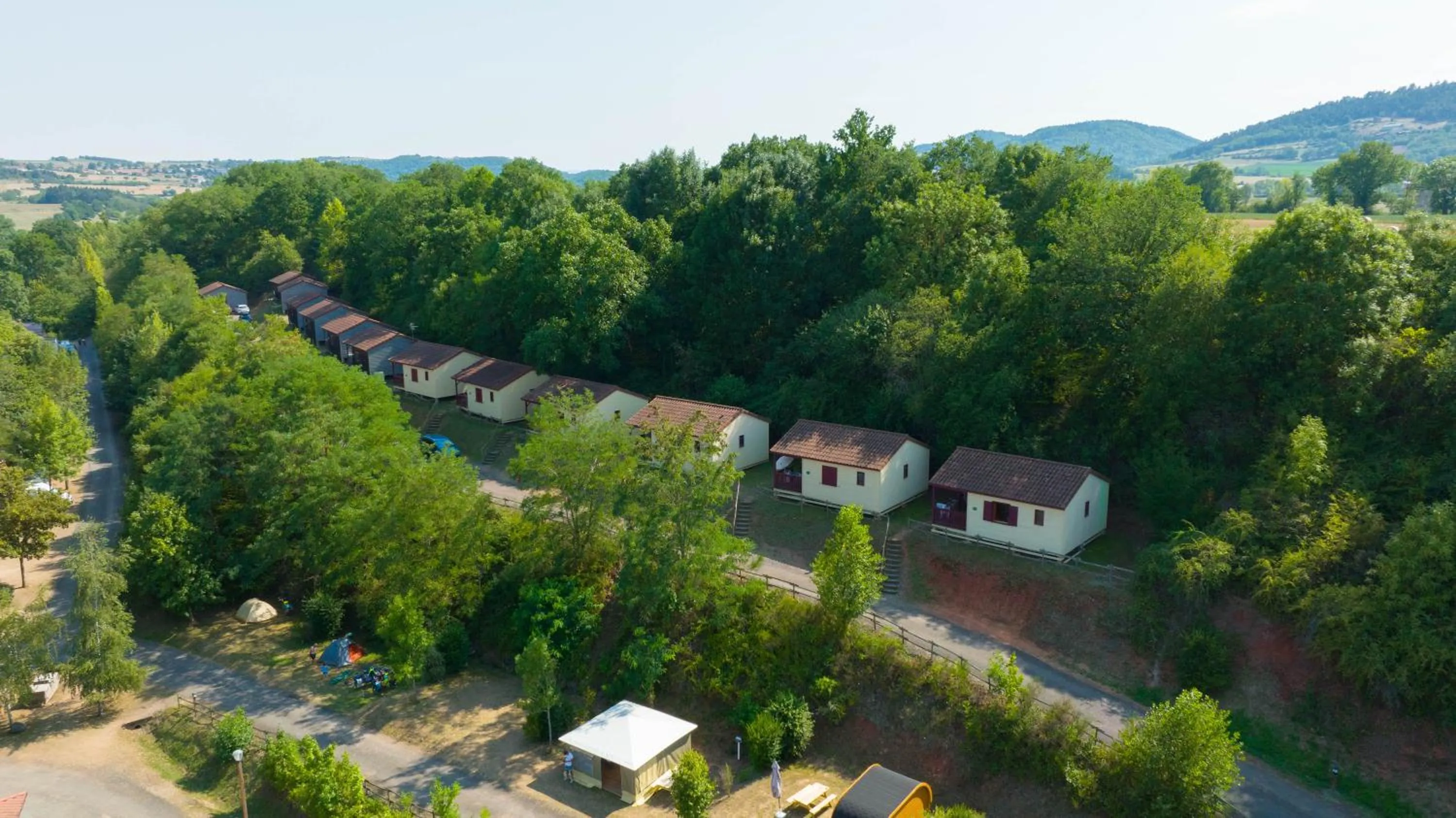 Bird's eye view in Camping de la Bageasse