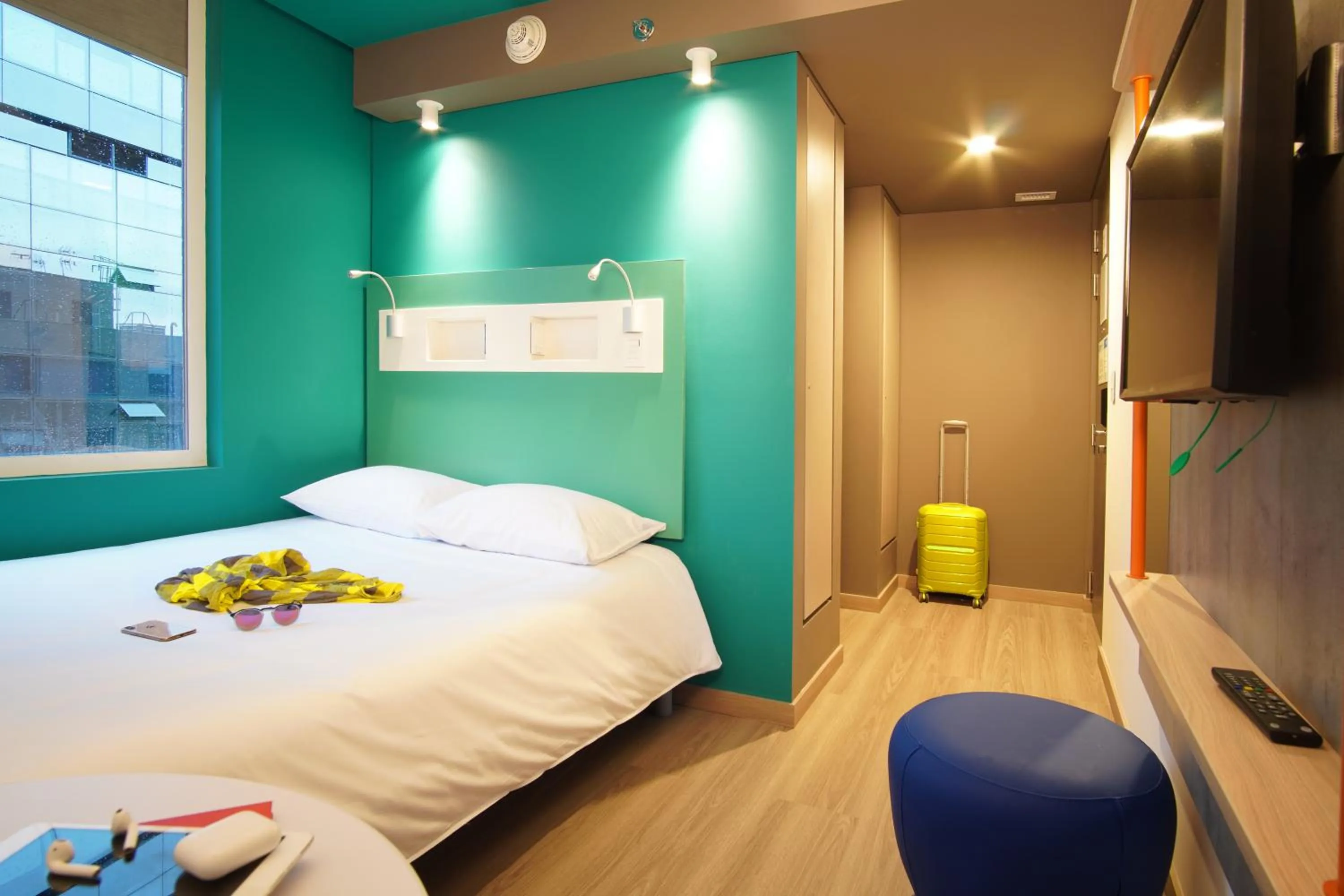 Bedroom, Bed in ibis budget Bogota Marly