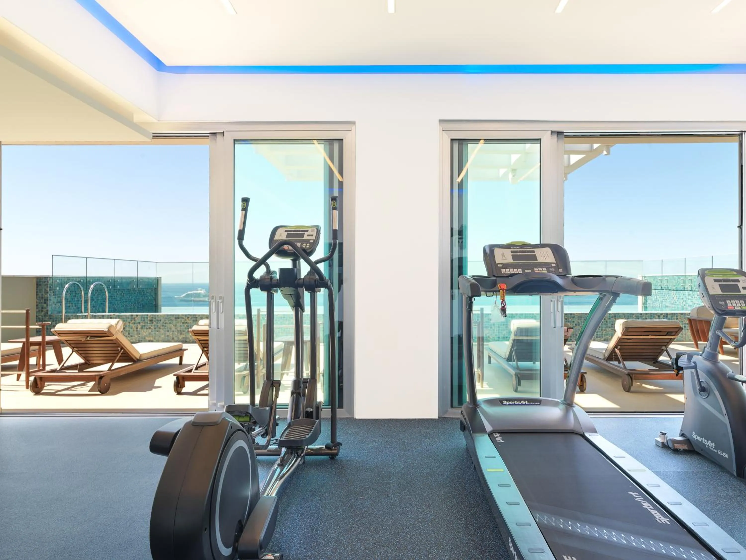 Fitness centre/facilities in The Tower at St Raphael Resort