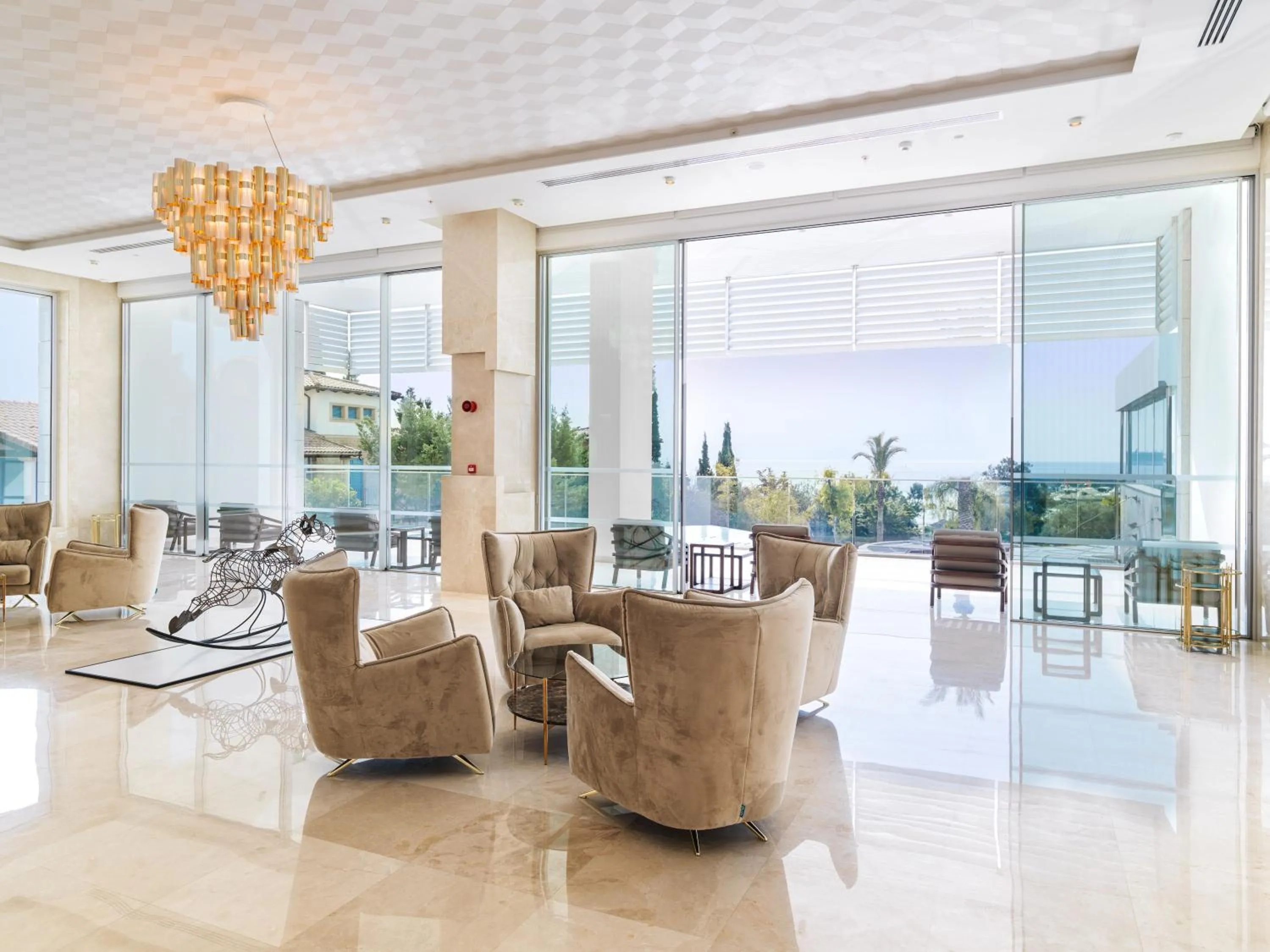 Lobby or reception in The Tower at St Raphael Resort