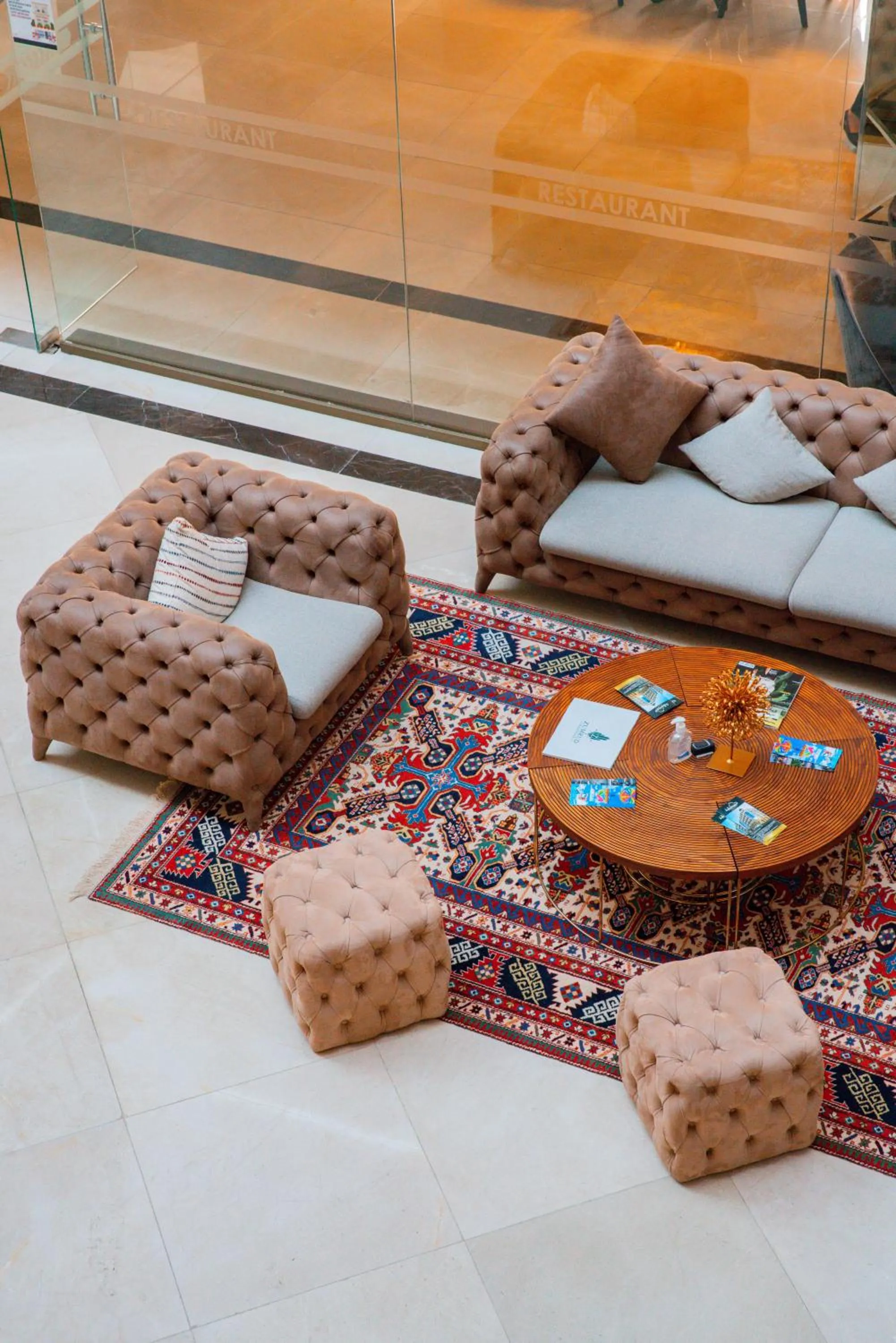 Seating area in Arion Hotel Baku