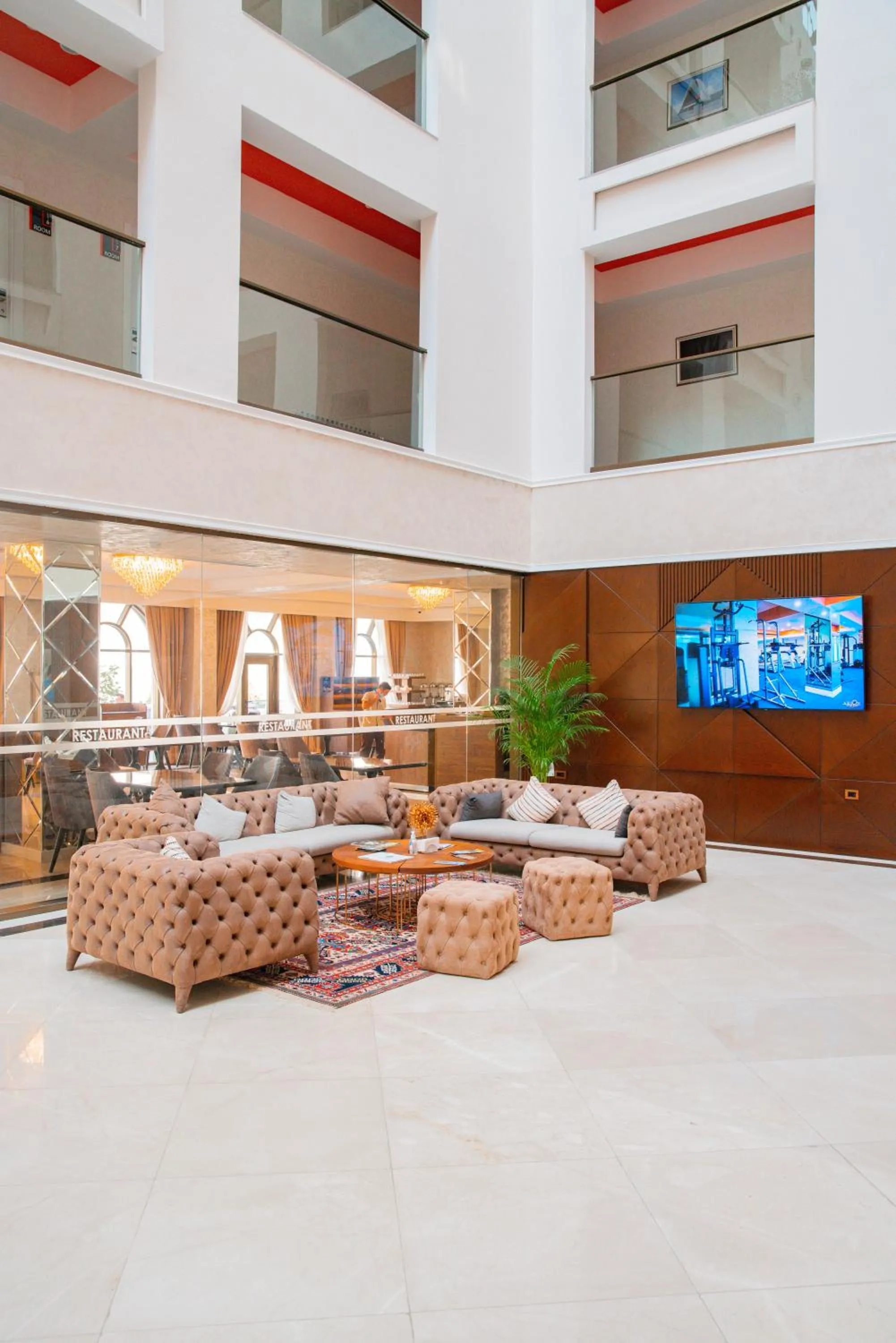 Seating area in Arion Hotel Baku