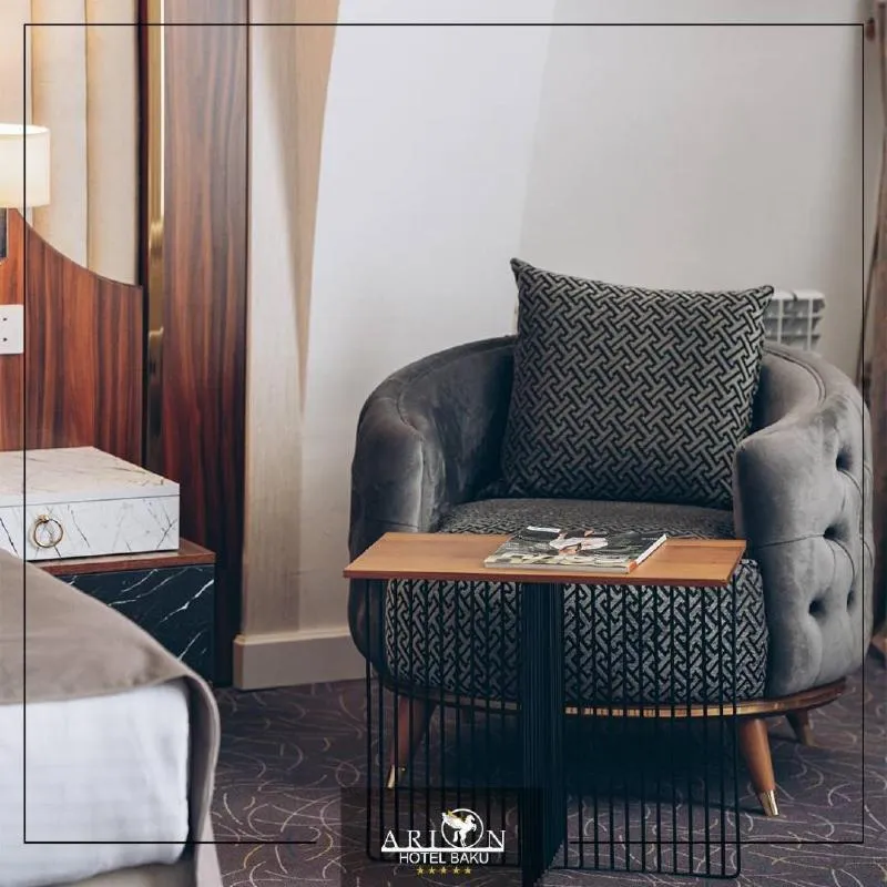 Bed in Arion Hotel Baku