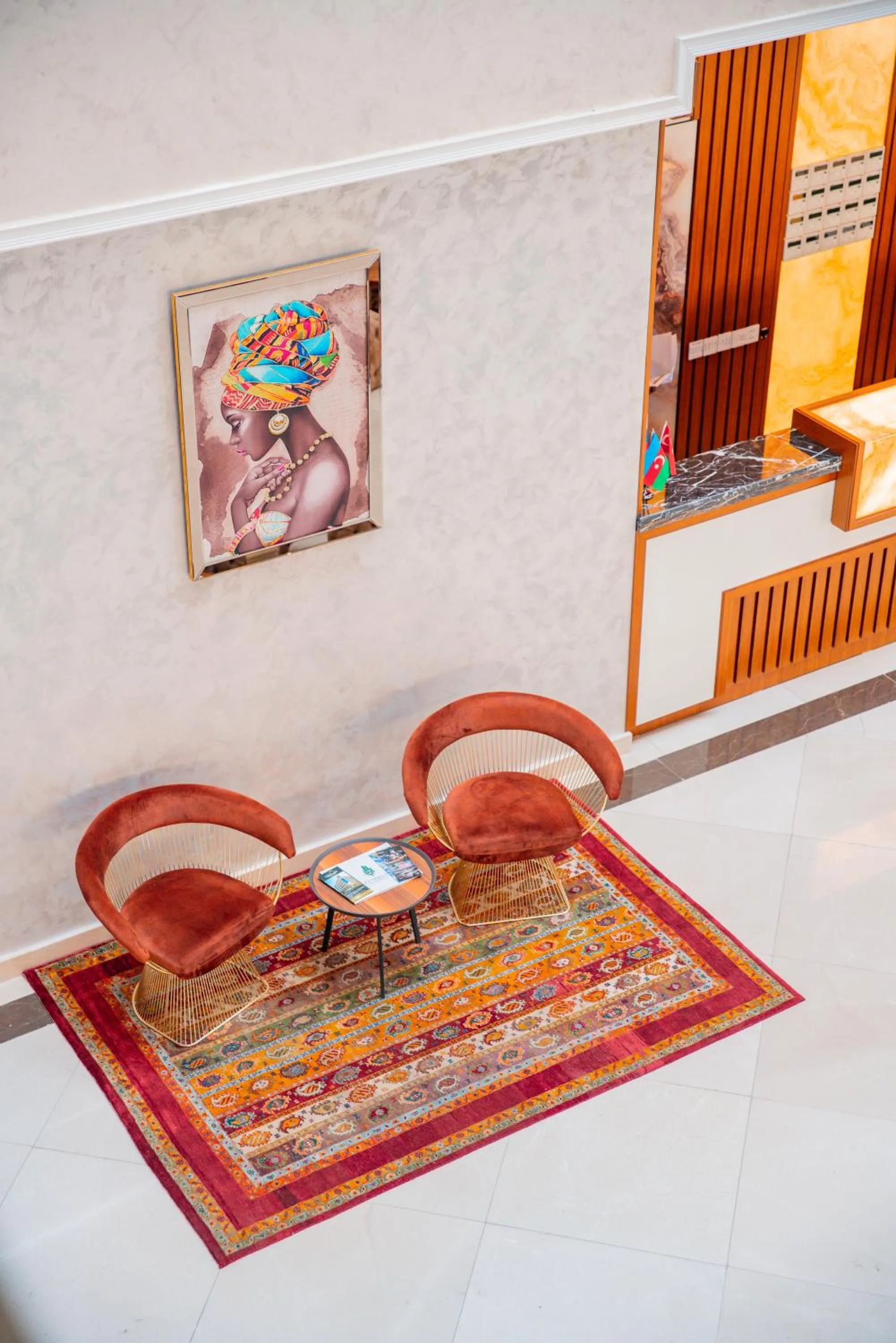 Decorative detail in Arion Hotel Baku