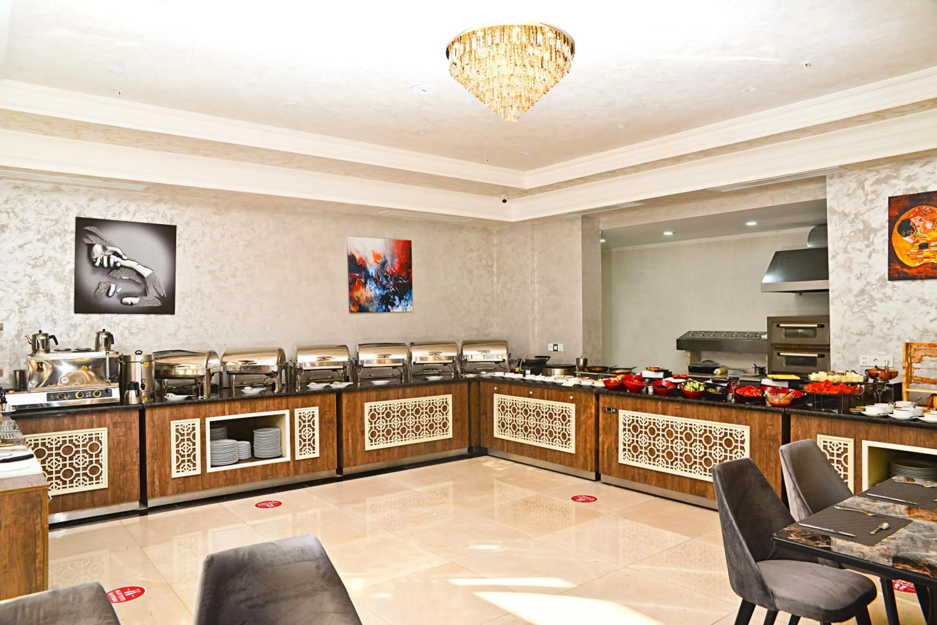 Buffet breakfast in Arion Hotel Baku