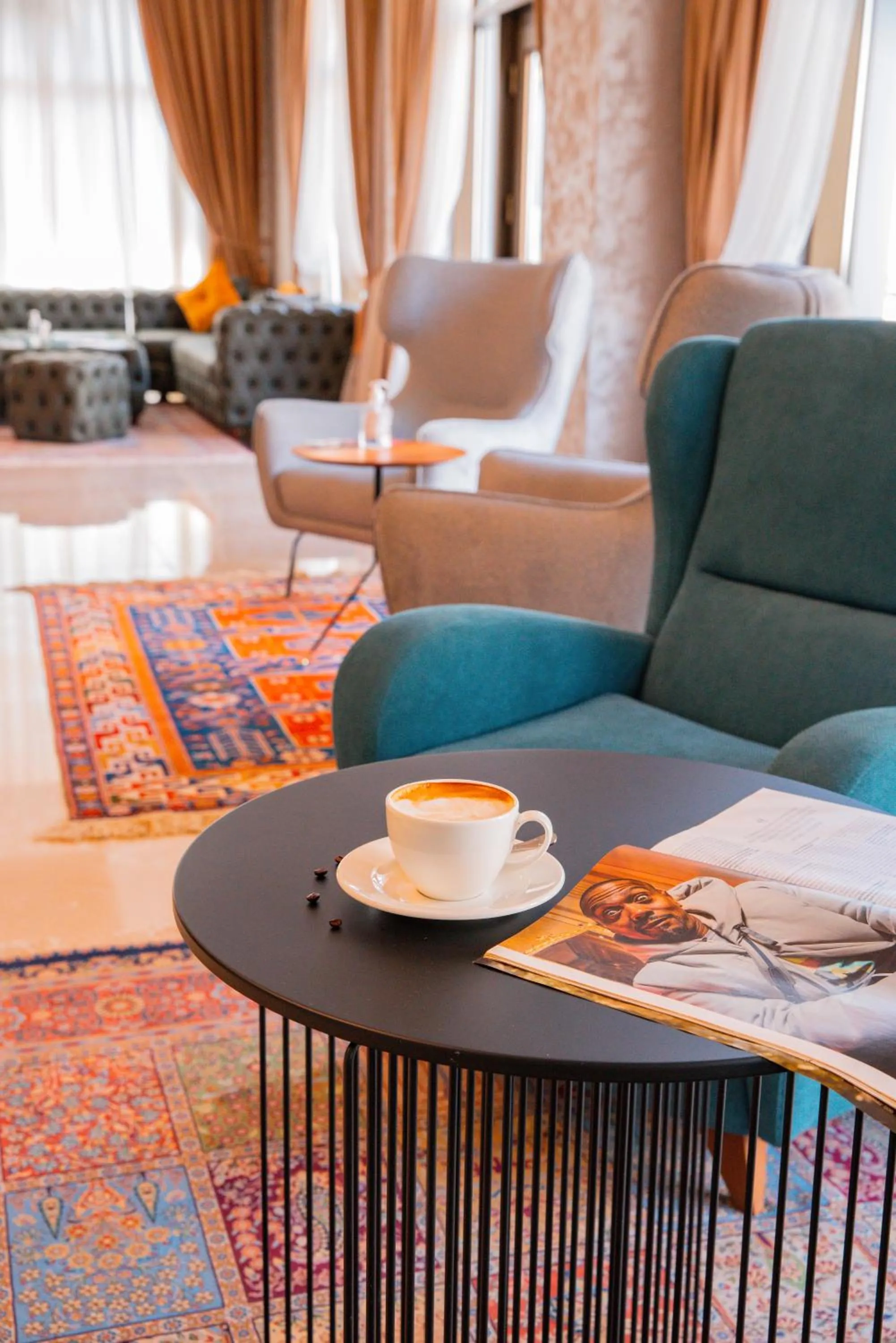 Seating area in Arion Hotel Baku