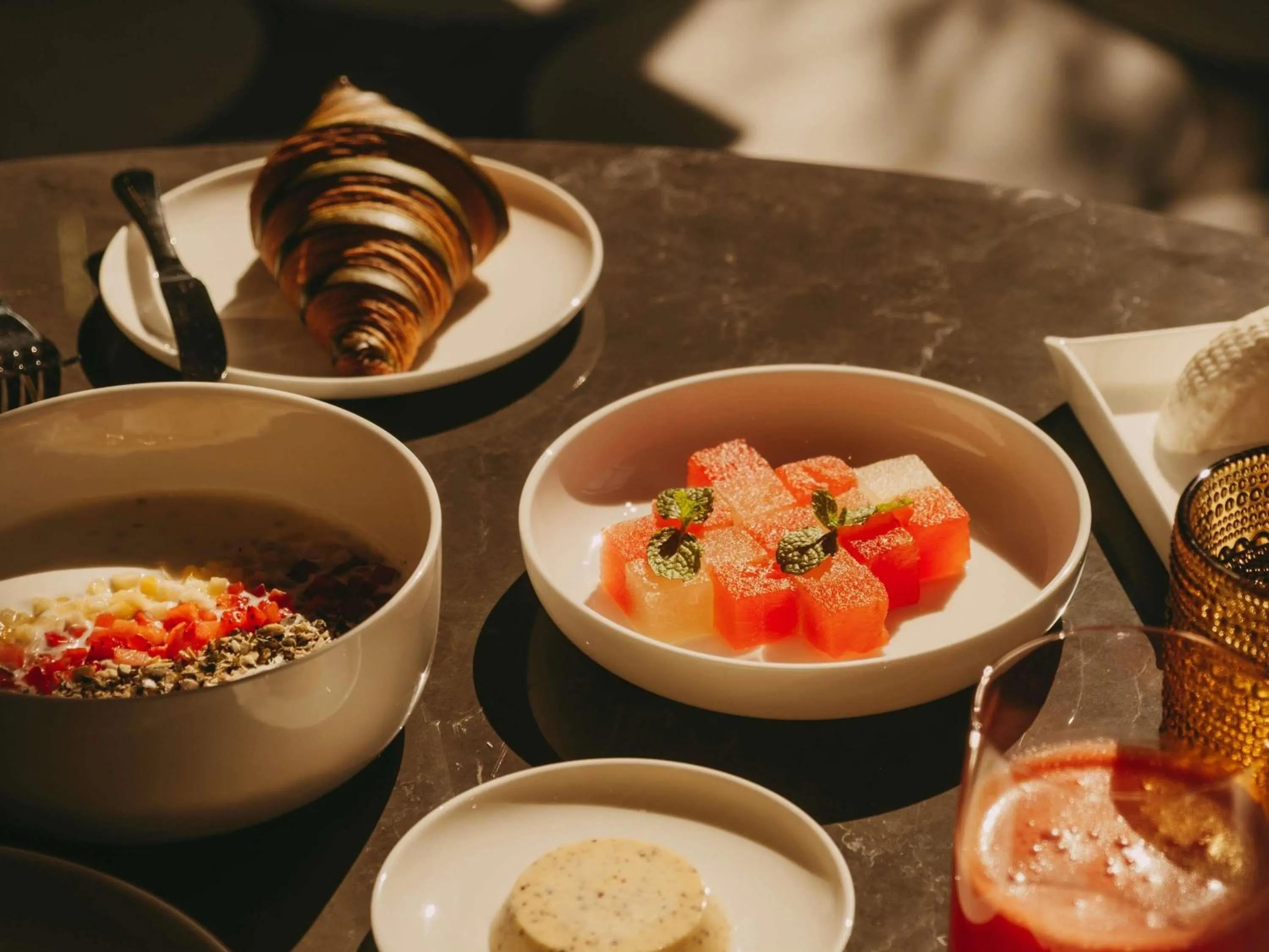 Breakfast in Raffles Al Areen Palace Bahrain