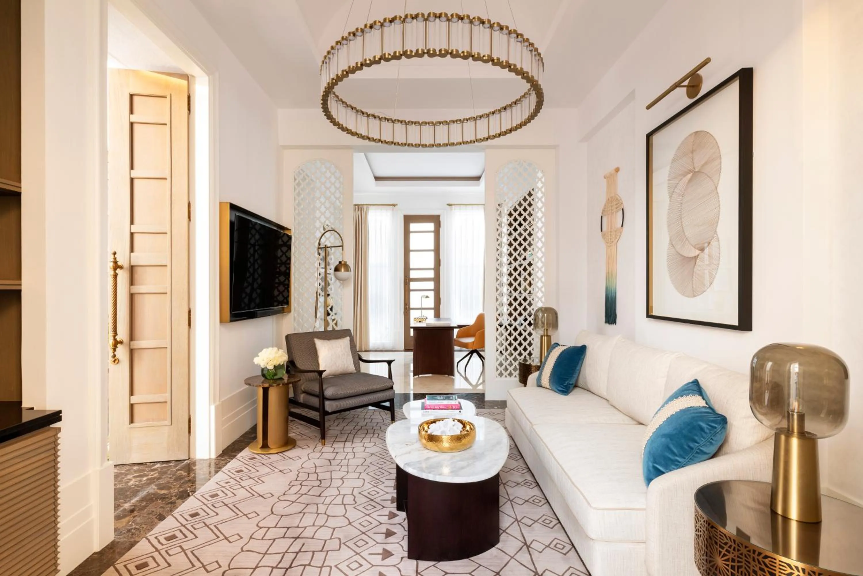 Living room in Raffles Al Areen Palace Bahrain