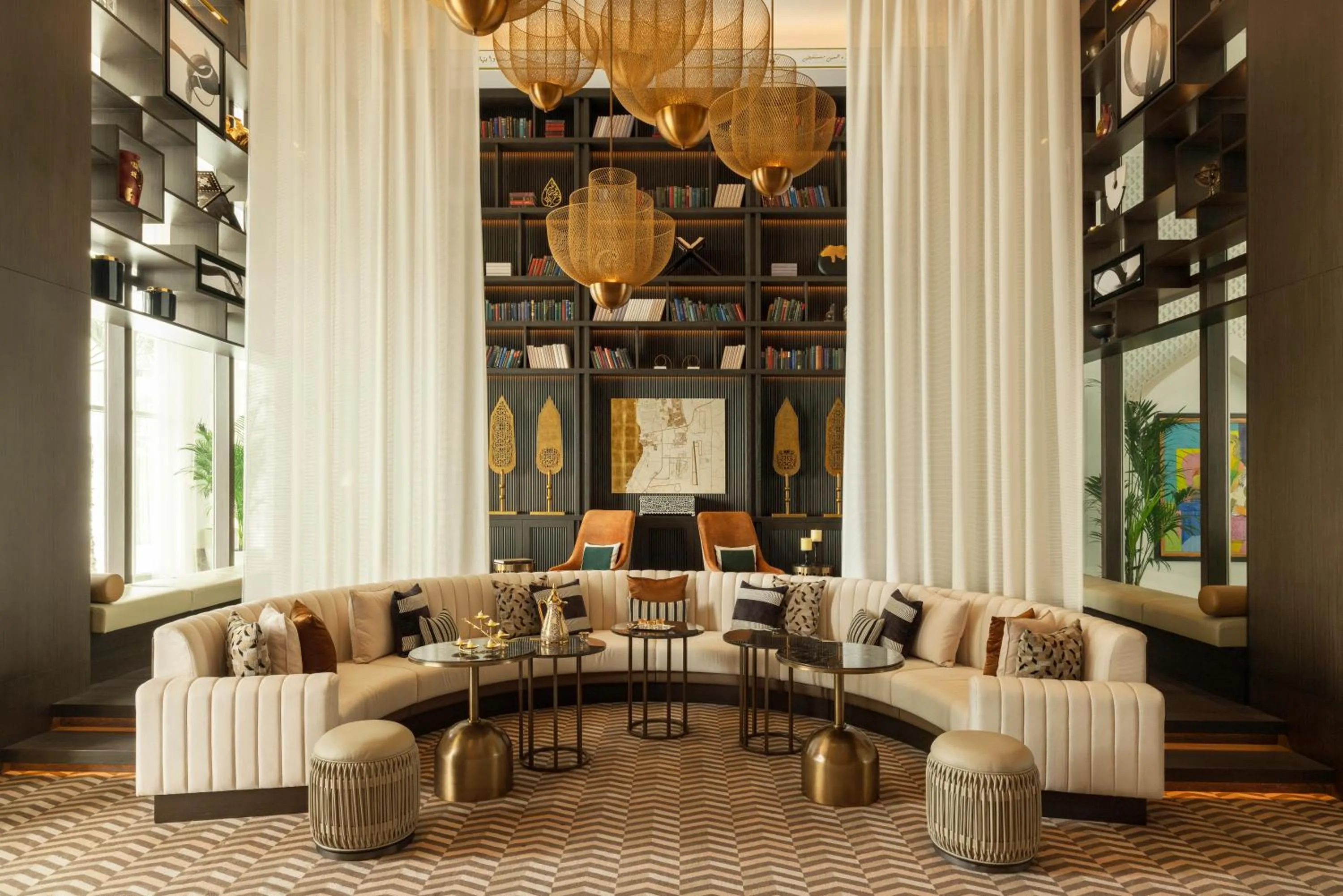 Library in Raffles Al Areen Palace Bahrain