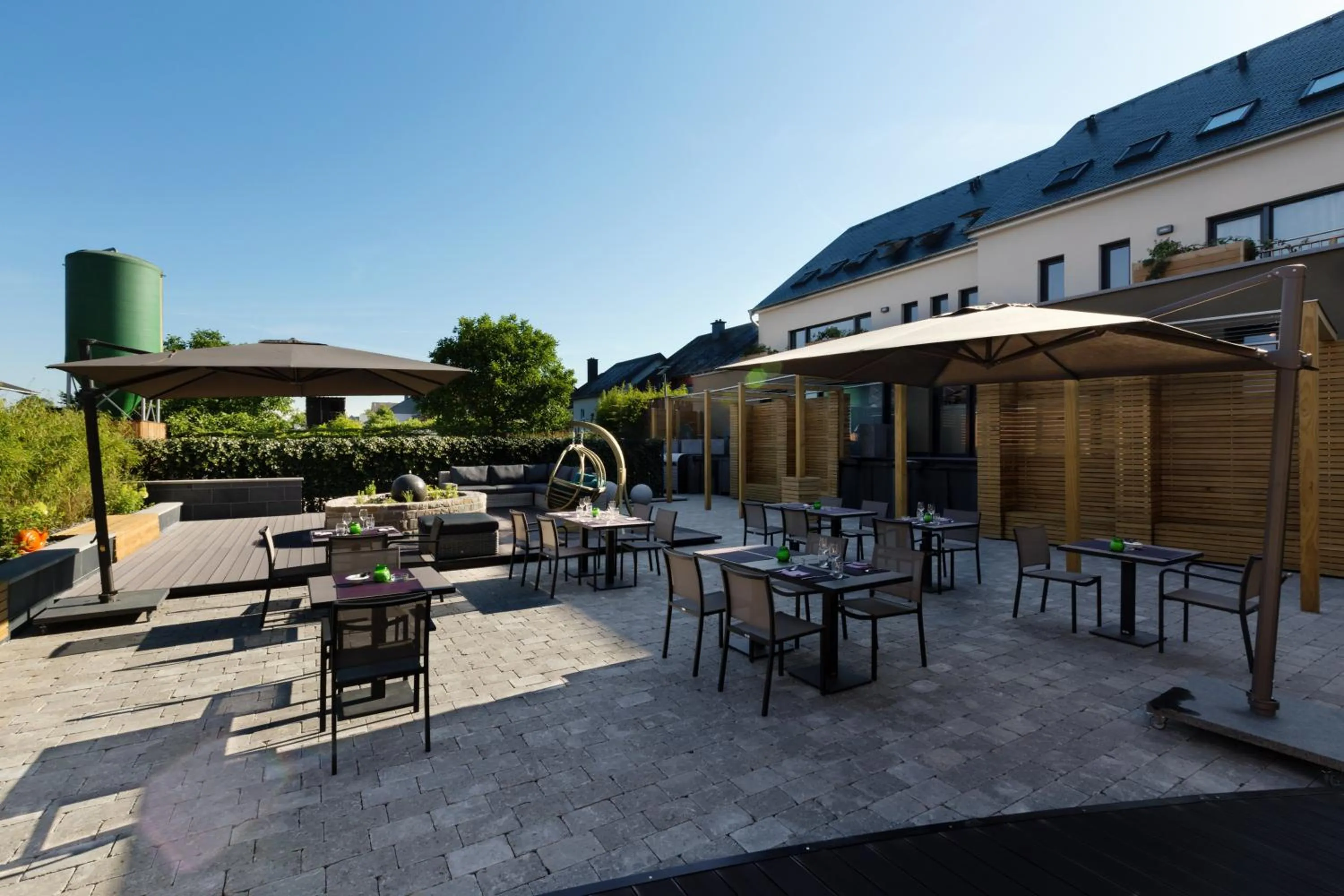 Inner courtyard view in Hotel Martha