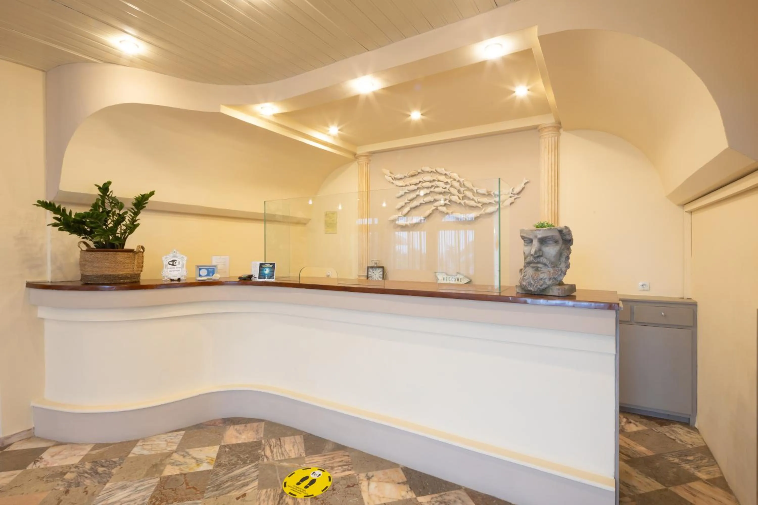 Lobby or reception in Aurora Beach Hotel