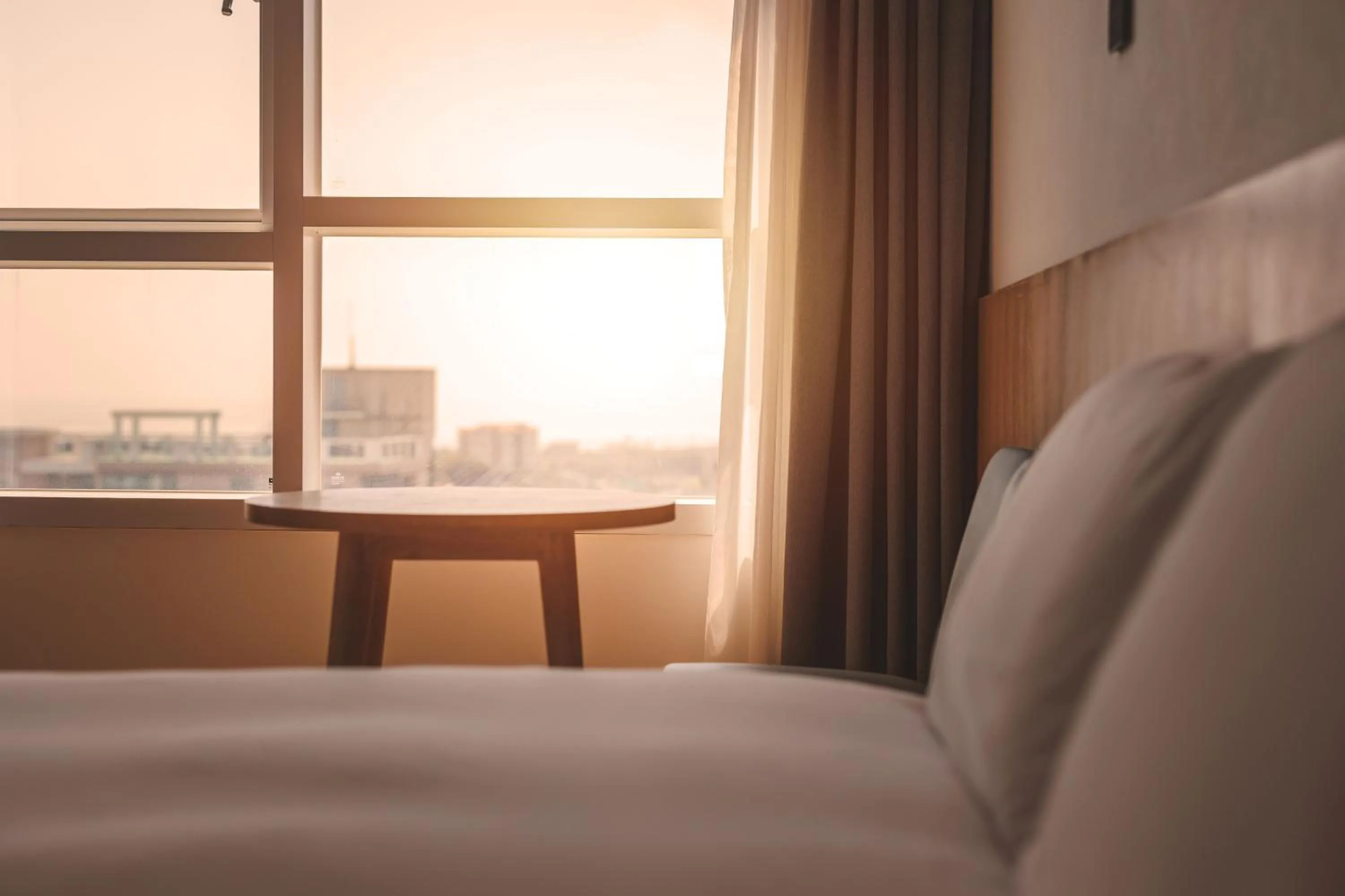 Bed in Kenny Stay Jeju Mosulpo