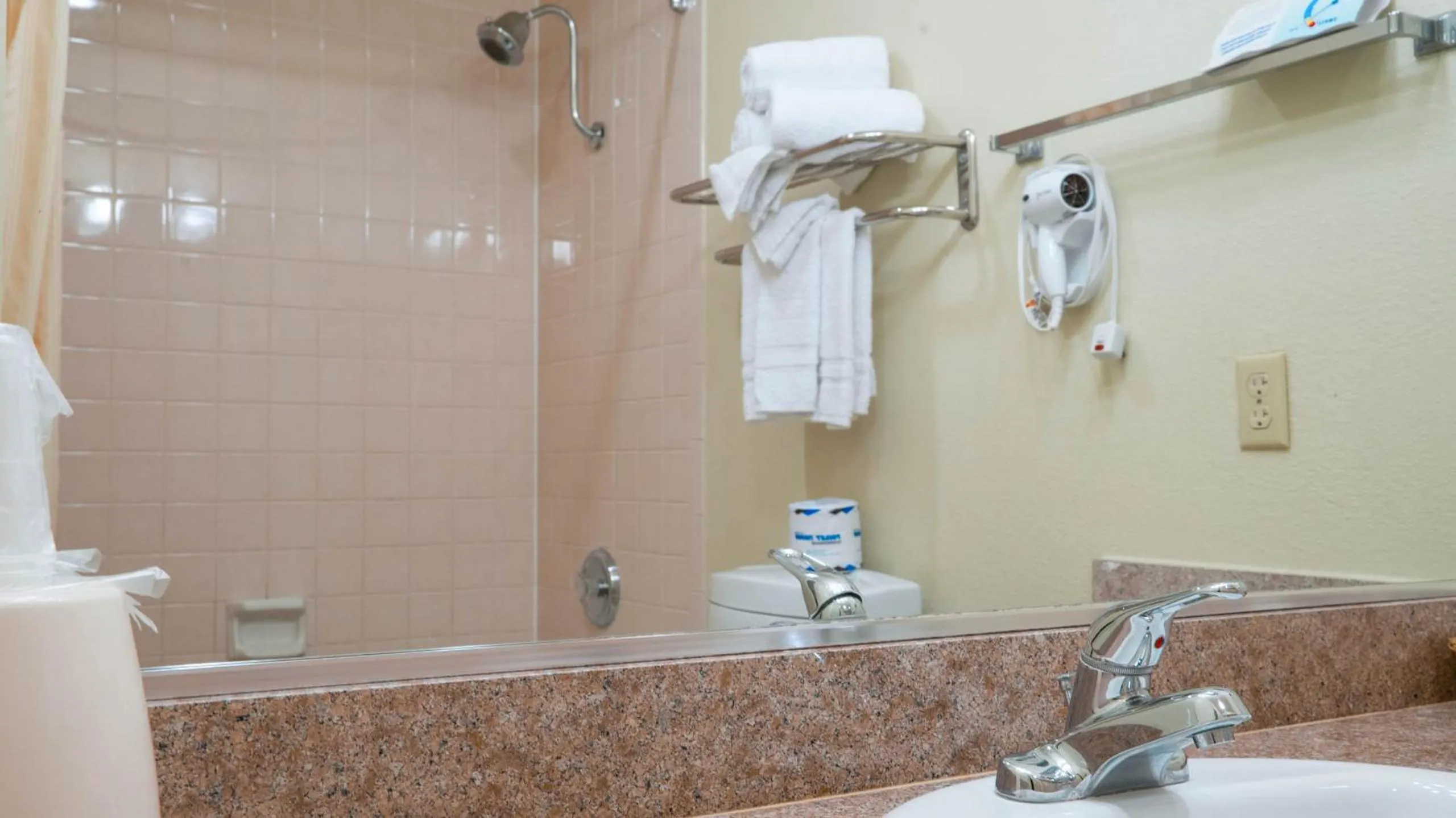 Bathroom in Studio 6 Anaheim Hills CA