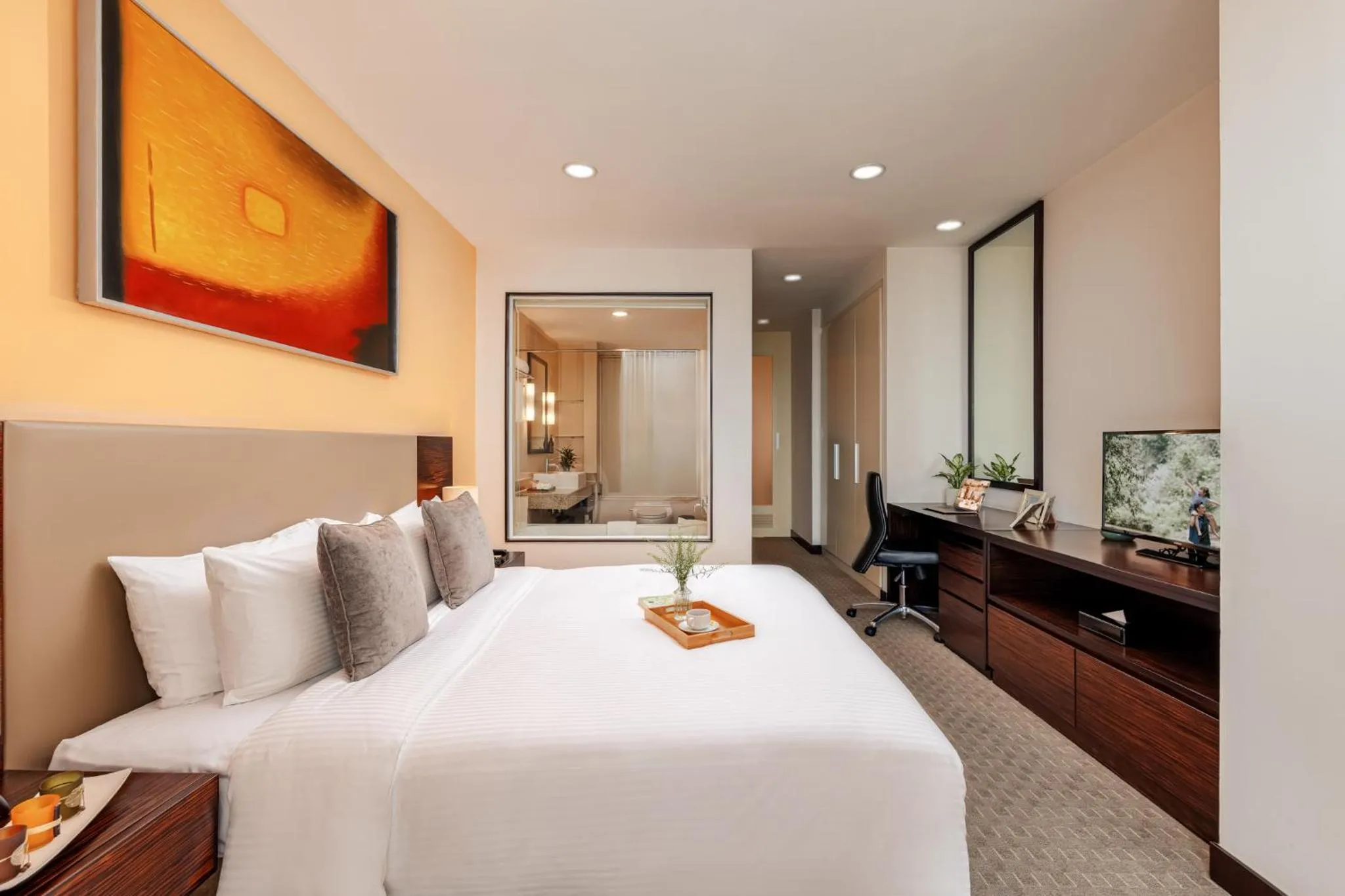 Bed in Somerset Hoa Binh Hanoi