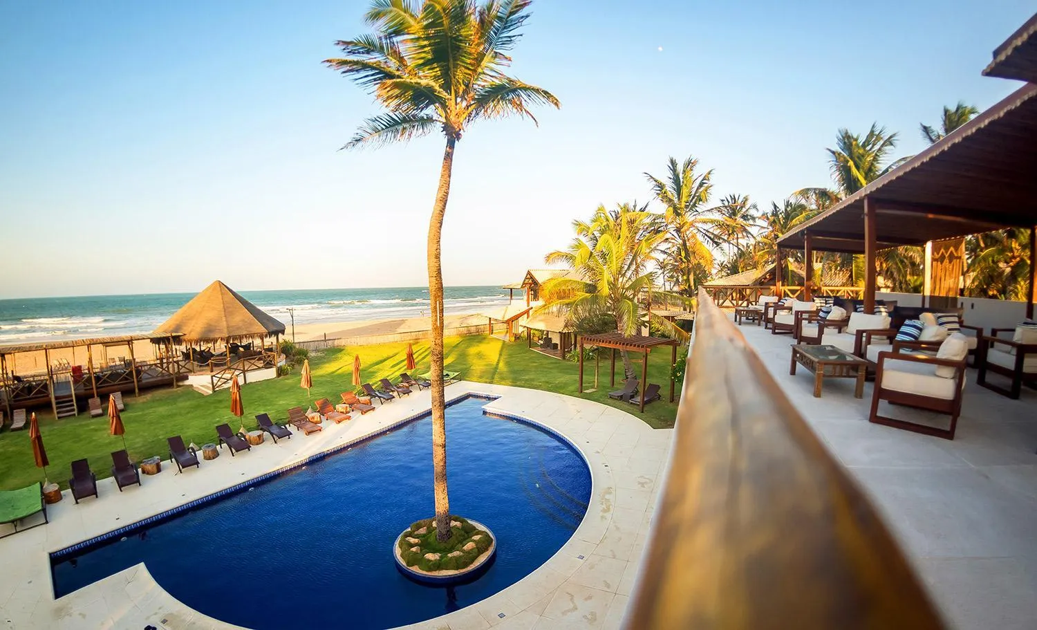 Pool view in Vila Vagalume
