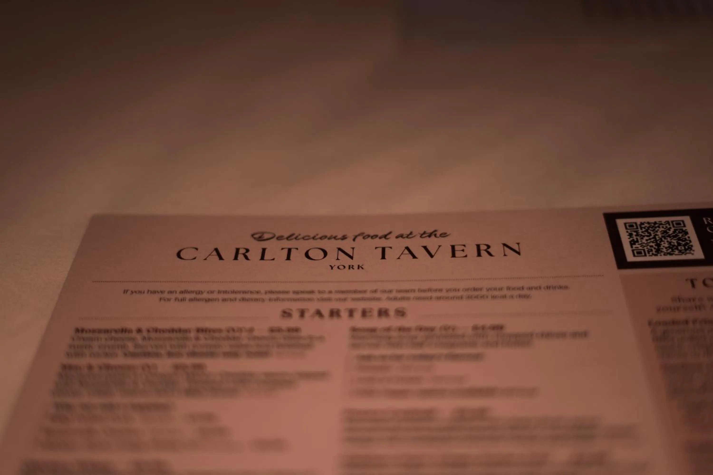 Restaurant/places to eat in The lodge at Carlton tavern free parking