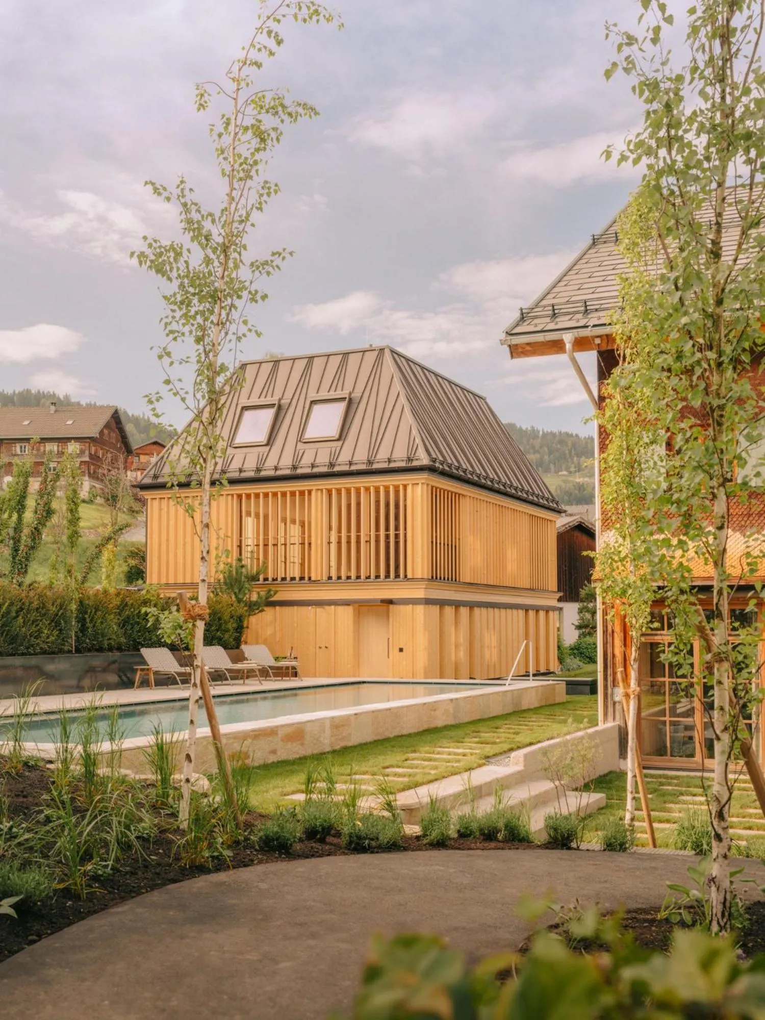Swimming pool, Property Building in Gasthof Hirschen Schwarzenberg