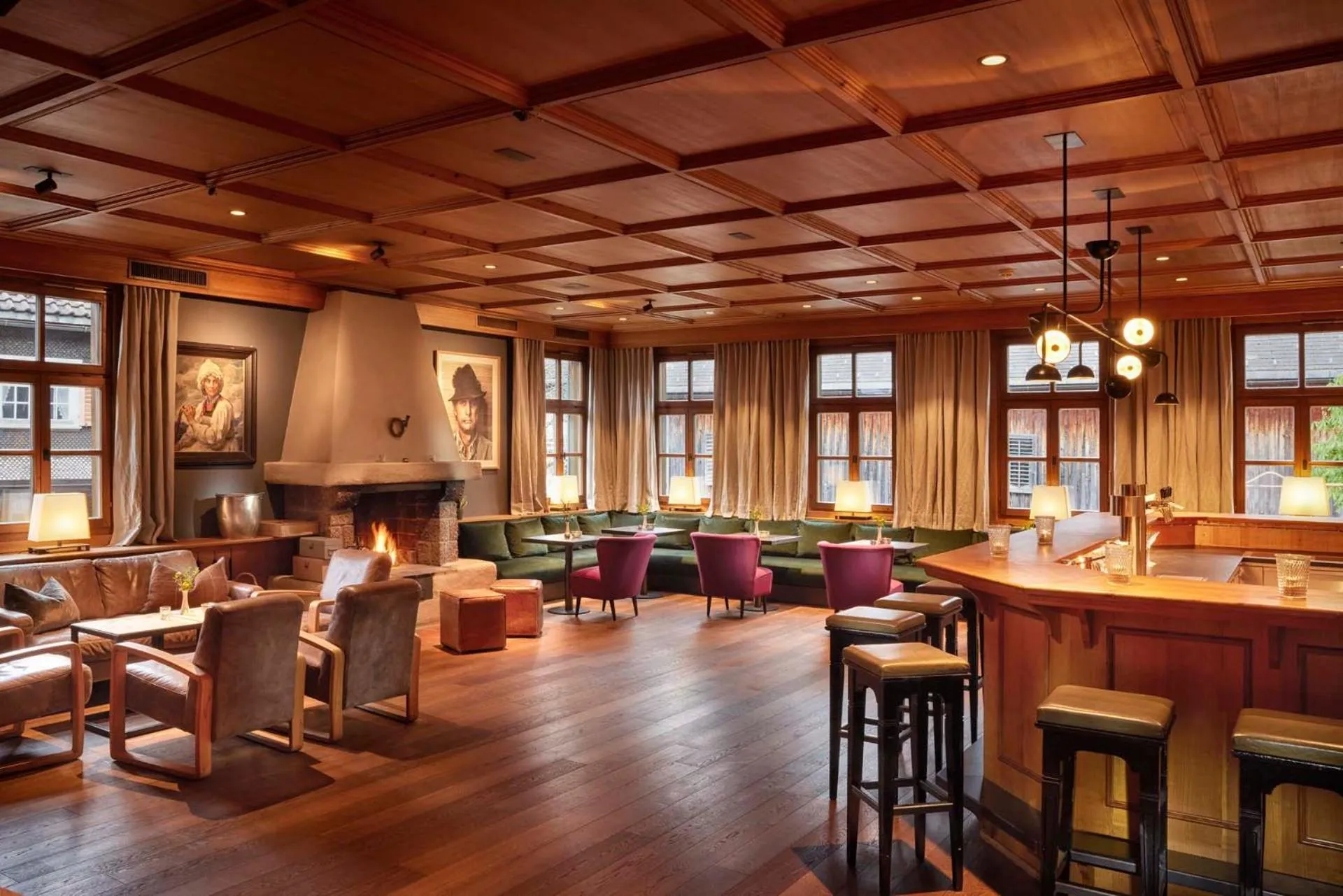 Lounge or bar, Restaurant/Places to Eat in Gasthof Hirschen Schwarzenberg