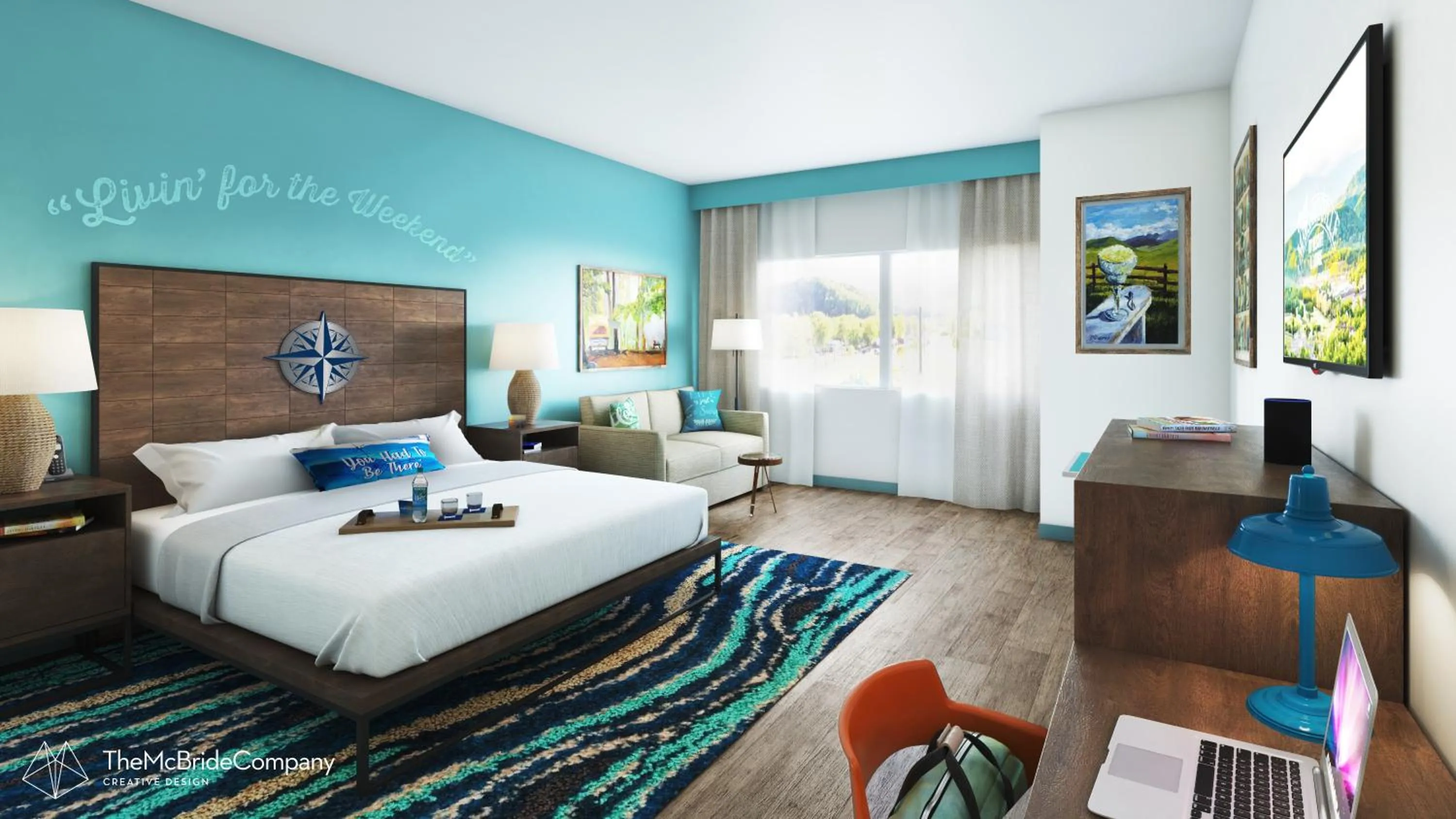 Photo of the whole room, Bed in The Lodge at Camp Margaritaville