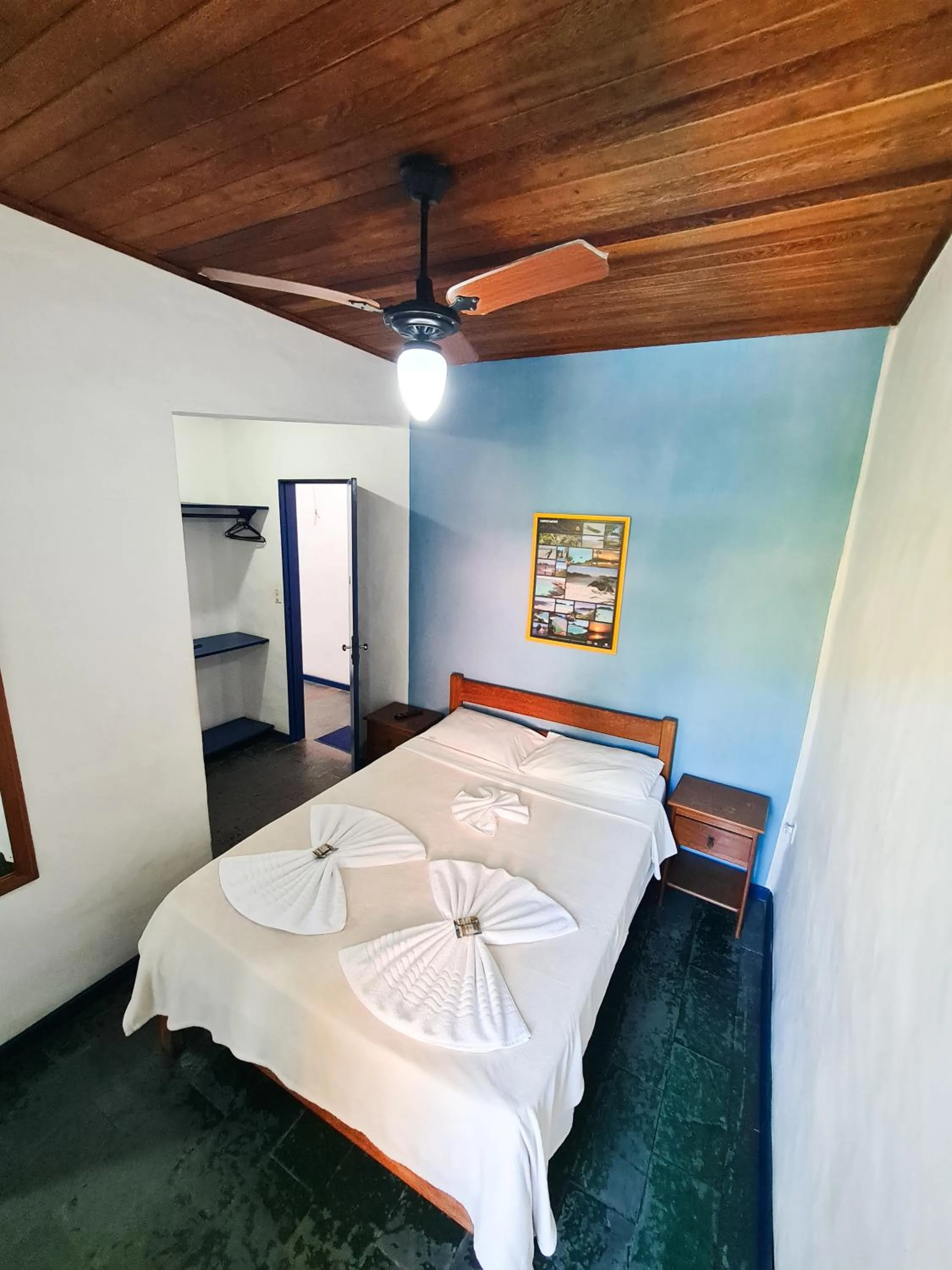 Bed in Pousada Bicho do Mar