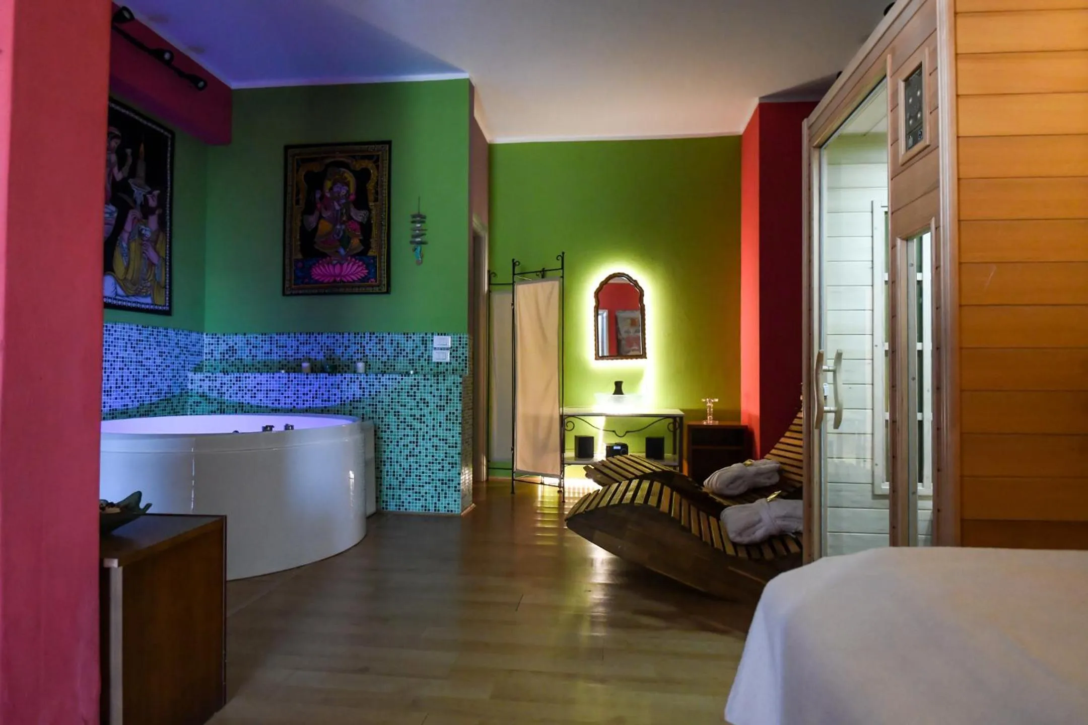 Bed in Hotel Riva Etrusca