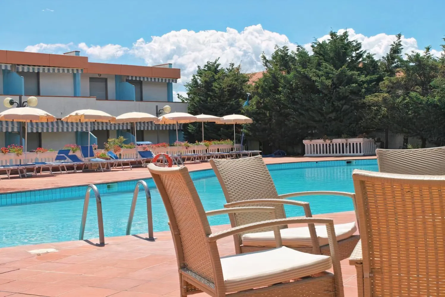 Pool view in Hotel Riva Etrusca