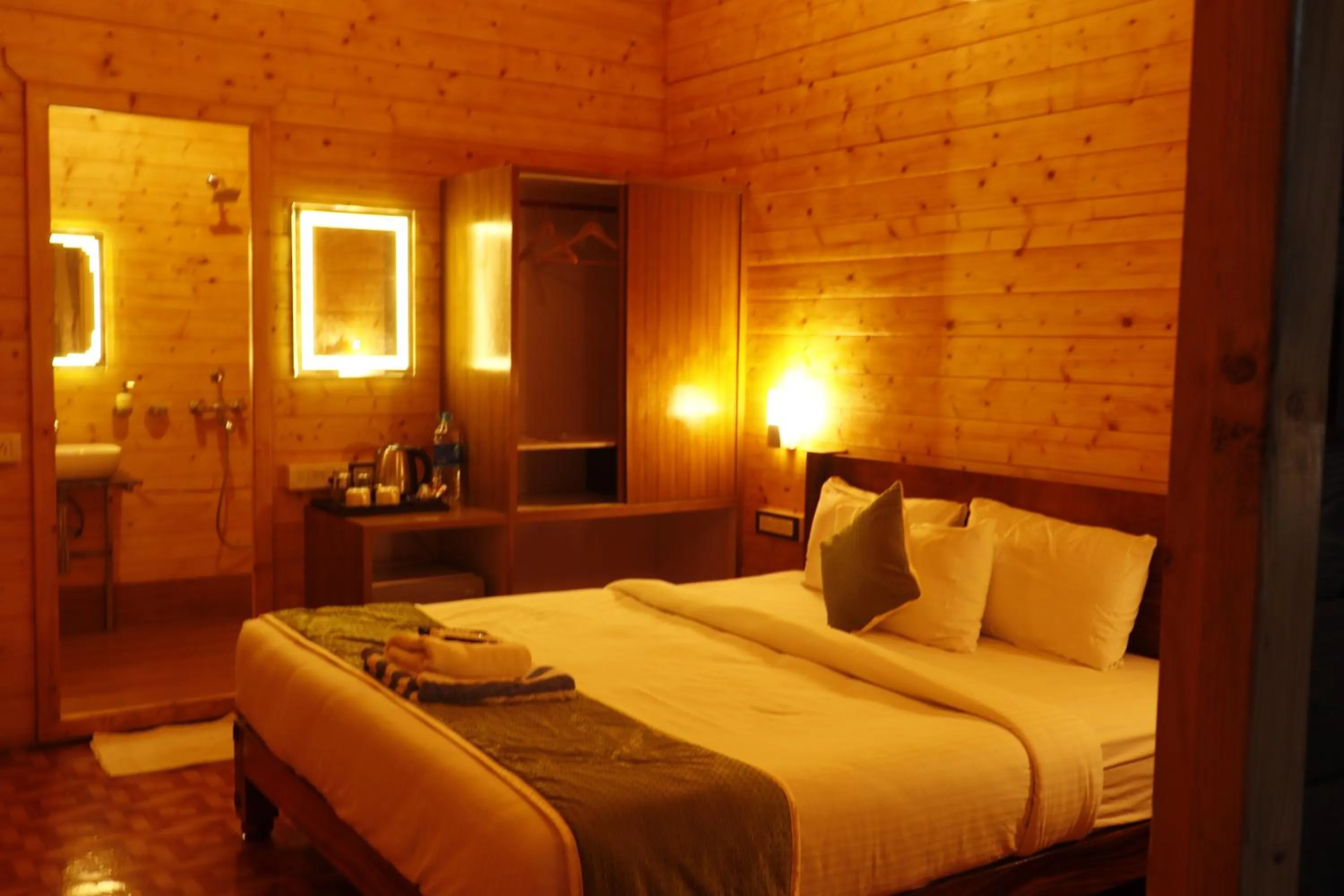 Bedroom in Adhvasaha Beach Spa Resort