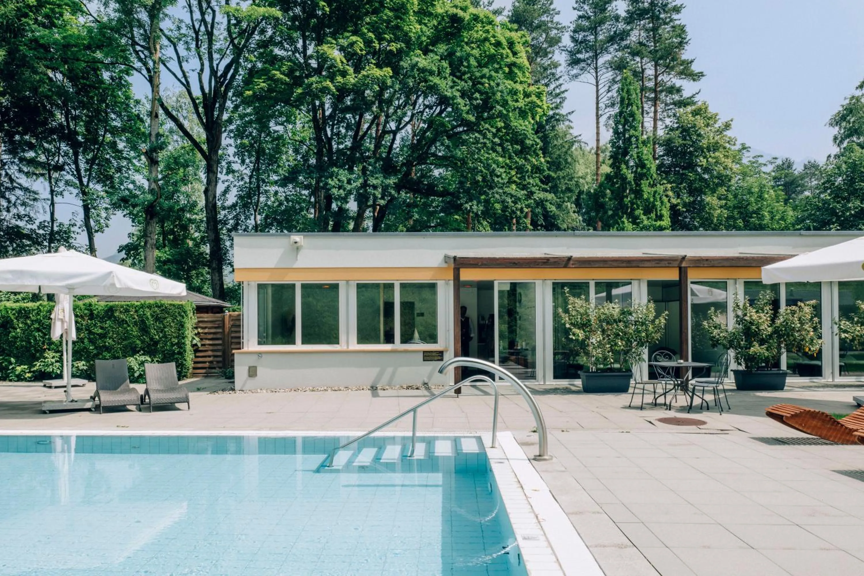 Garden view in Hotel Schloss Ragaz