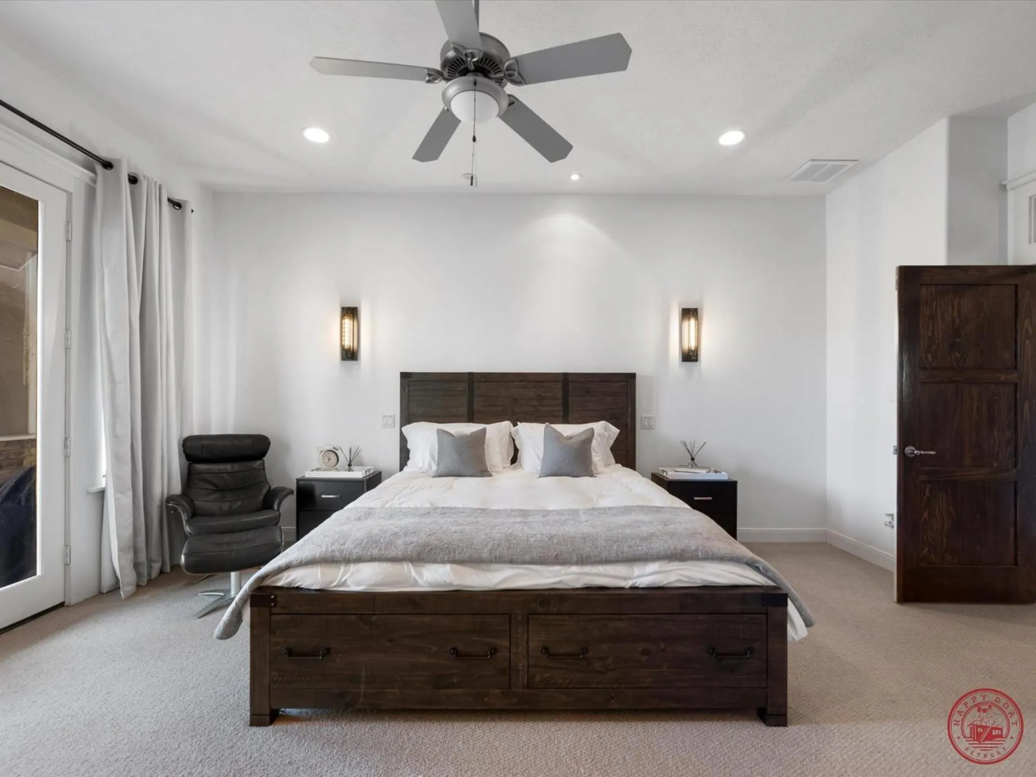 Bed in Happy Goat Retreat