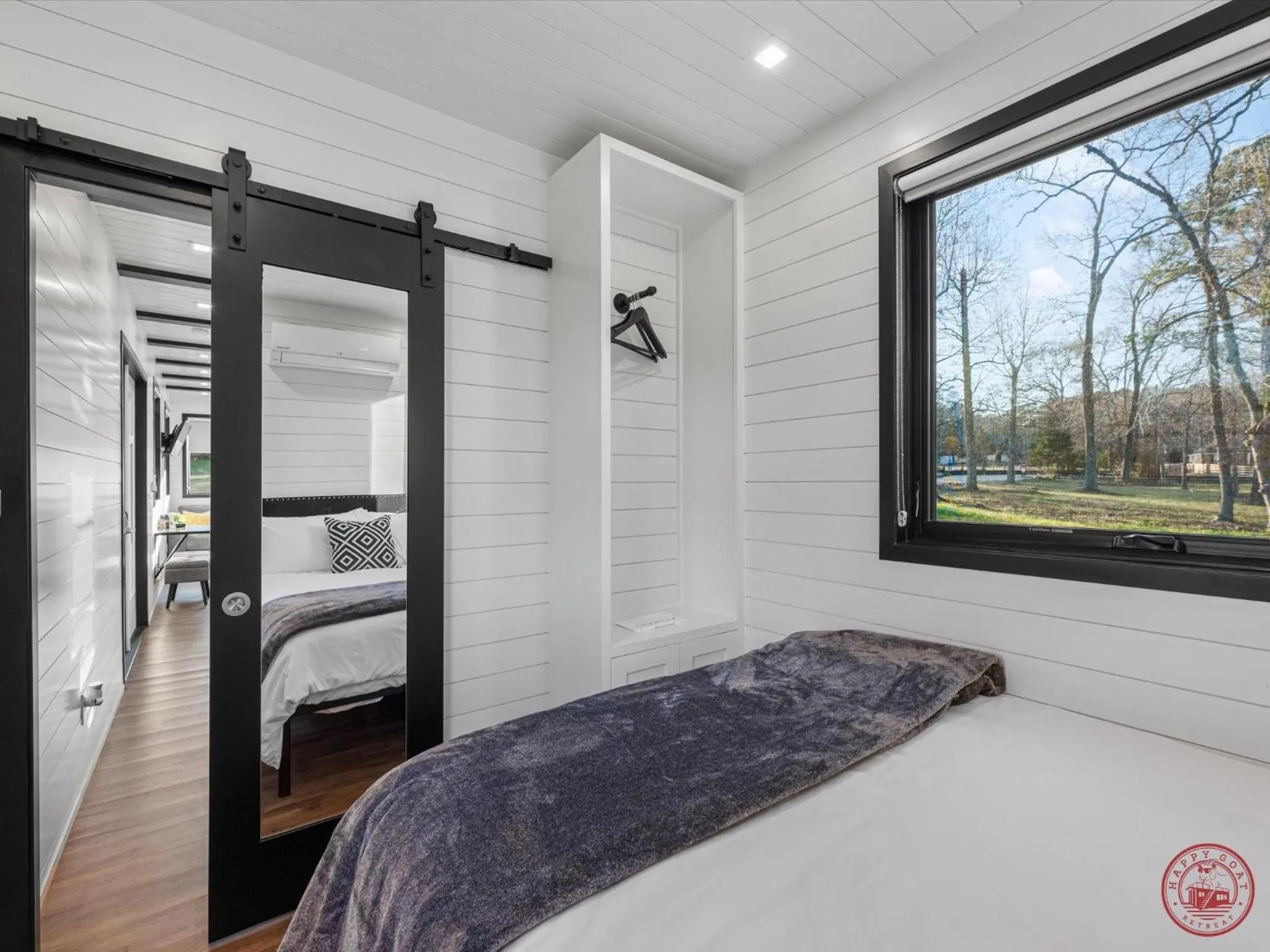 Bed in Happy Goat Retreat