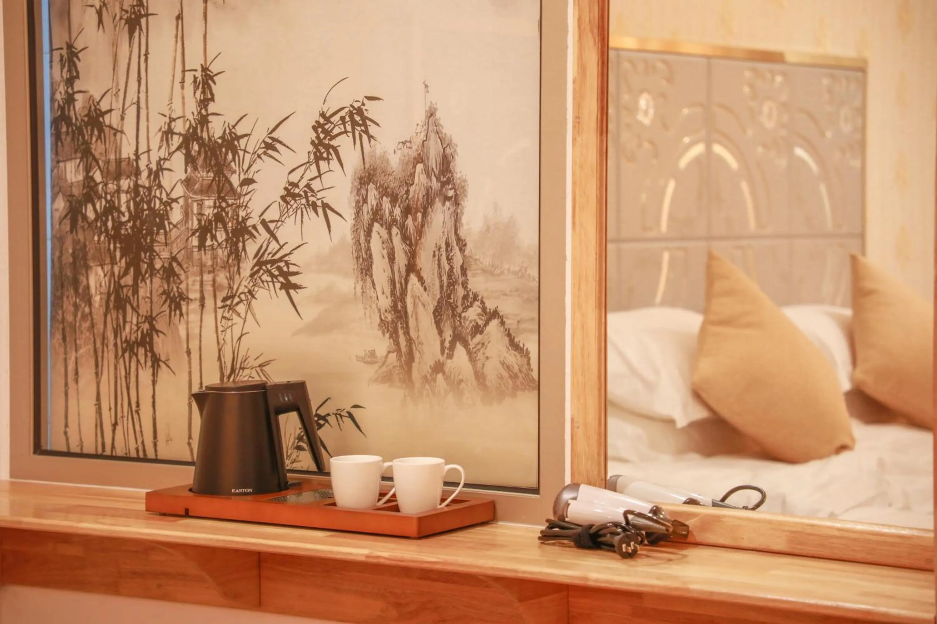 Coffee/tea facilities, Bed in Jeym Lodge