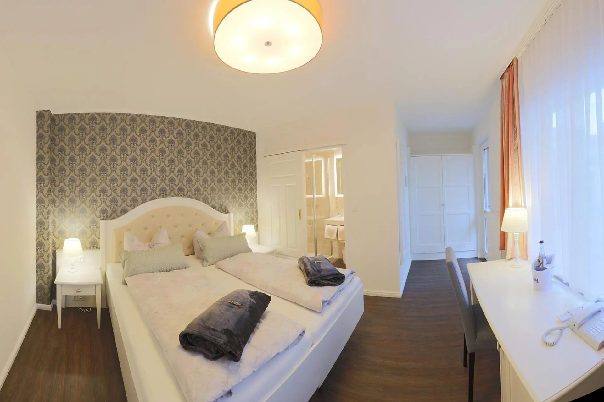 Bed in Hotel Strandvilla Janine