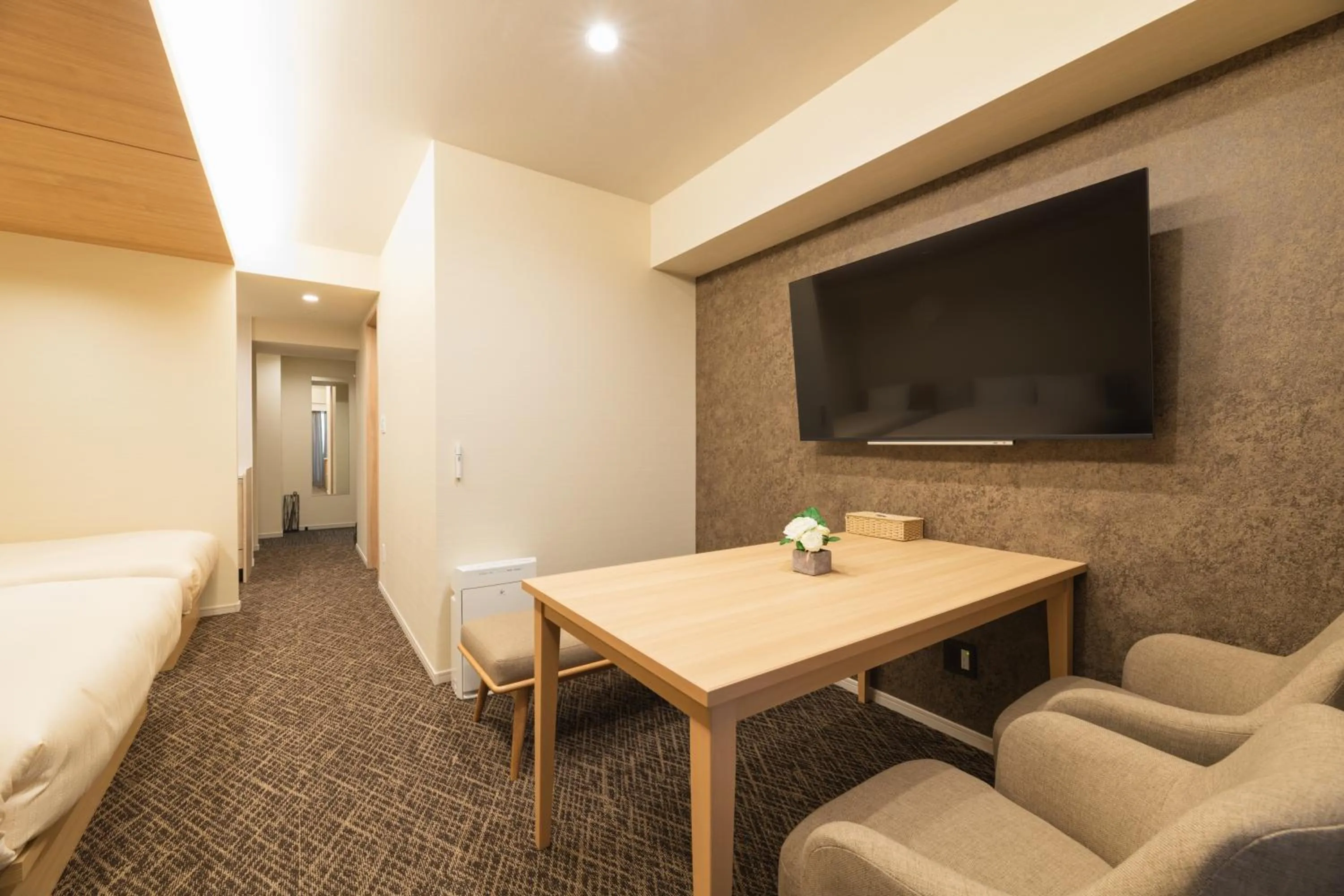 Photo of the whole room, Bed in HOTEL WA HAKATA