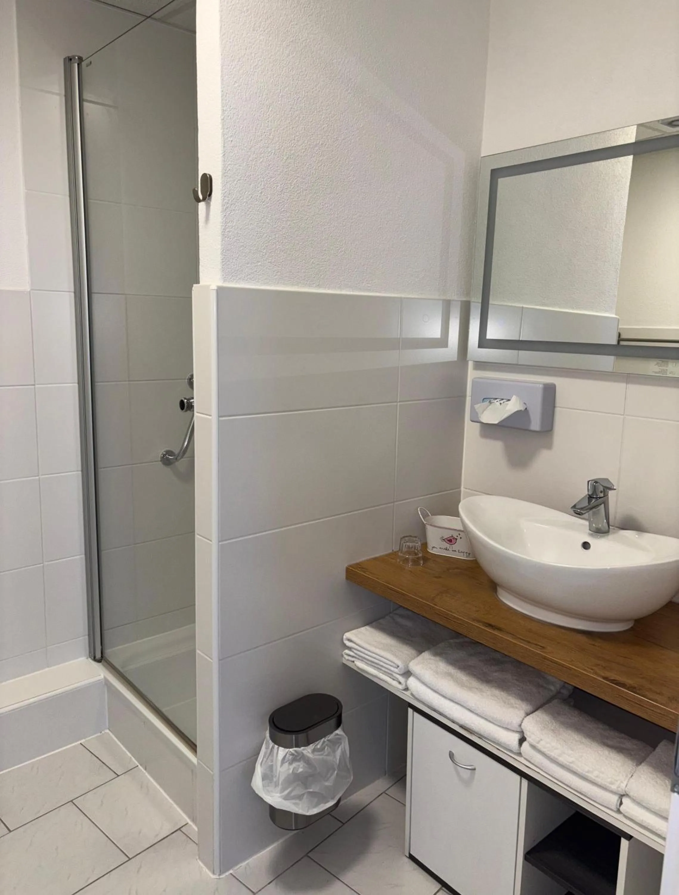 Shower in Gästehaus Centro in Konstanz