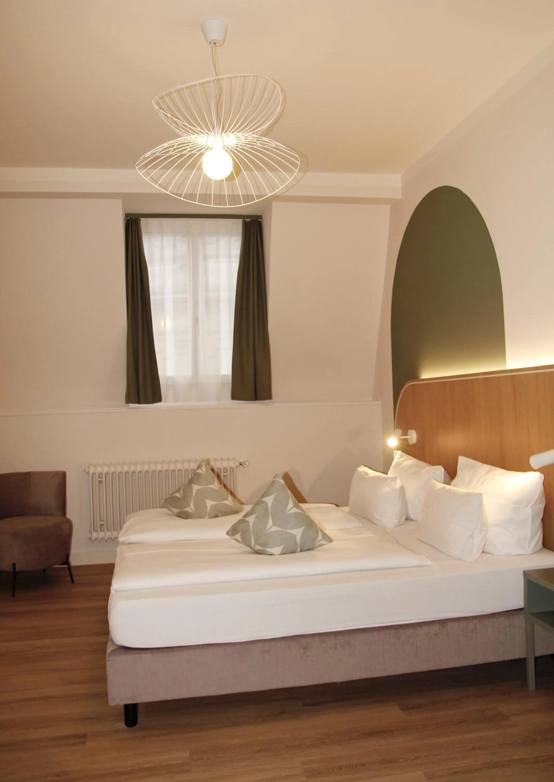 Bed in Gästehaus Centro in Konstanz