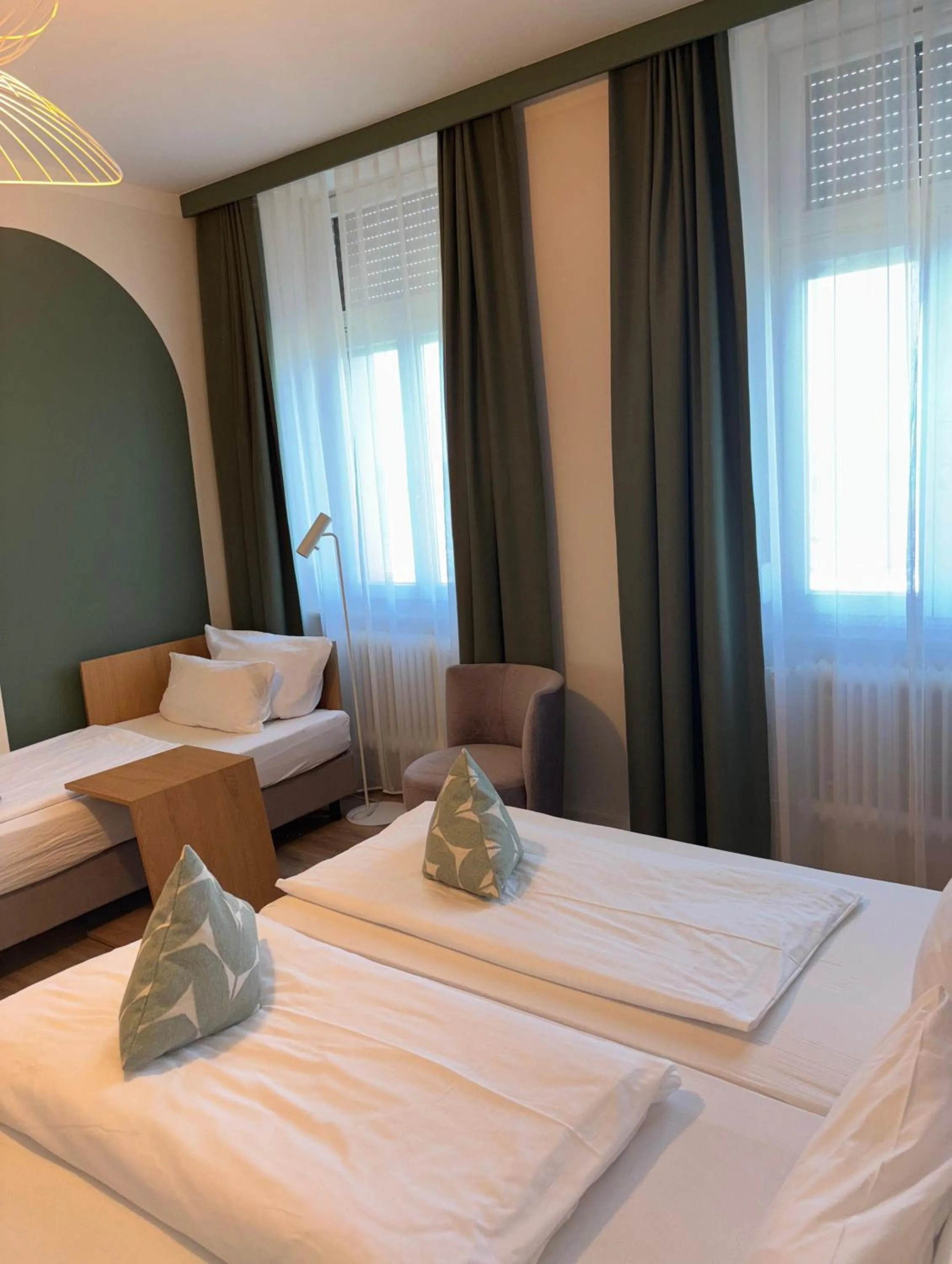 Bed in Gästehaus Centro in Konstanz