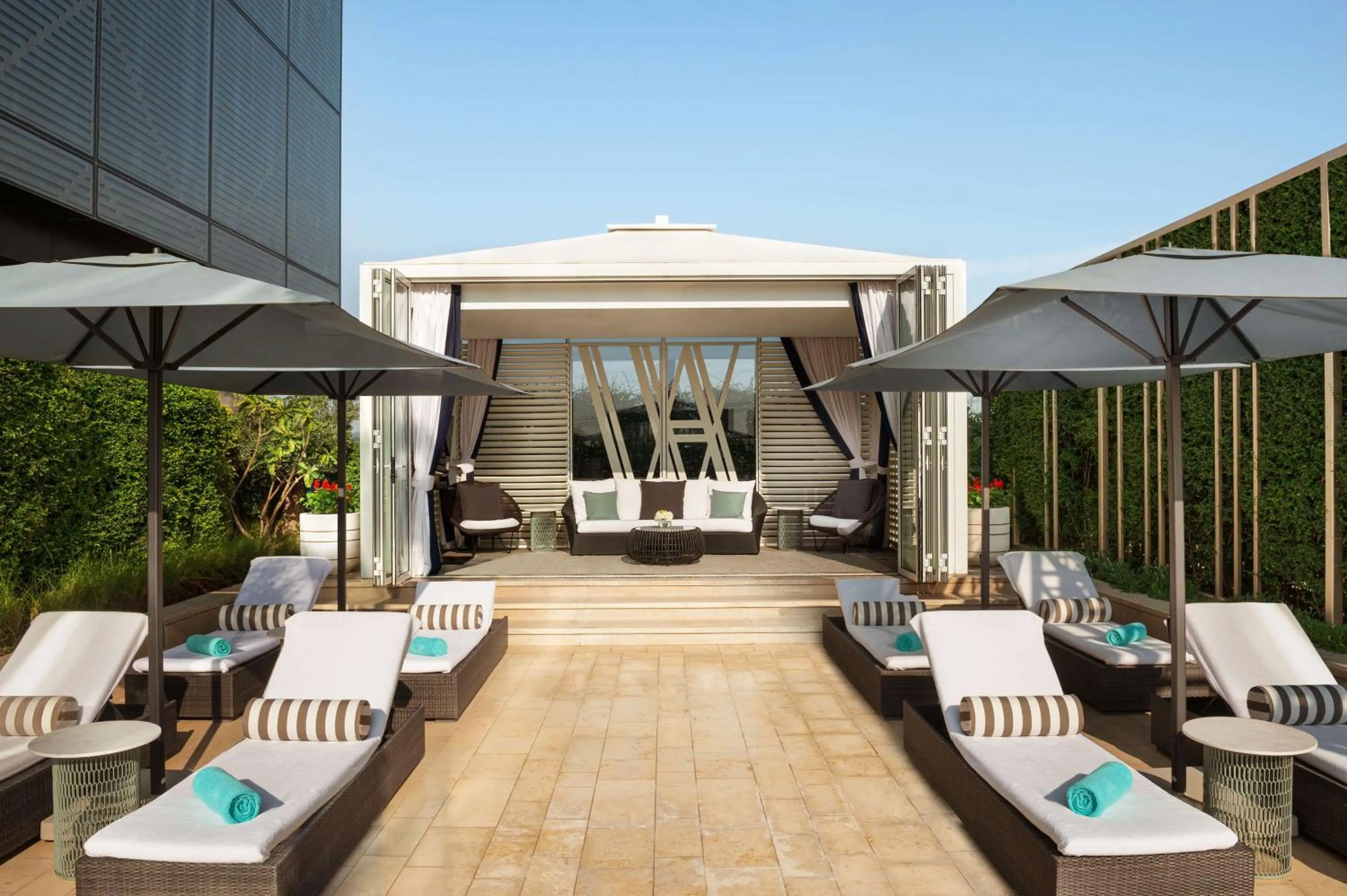 Pool view in Waldorf Astoria Kuwait