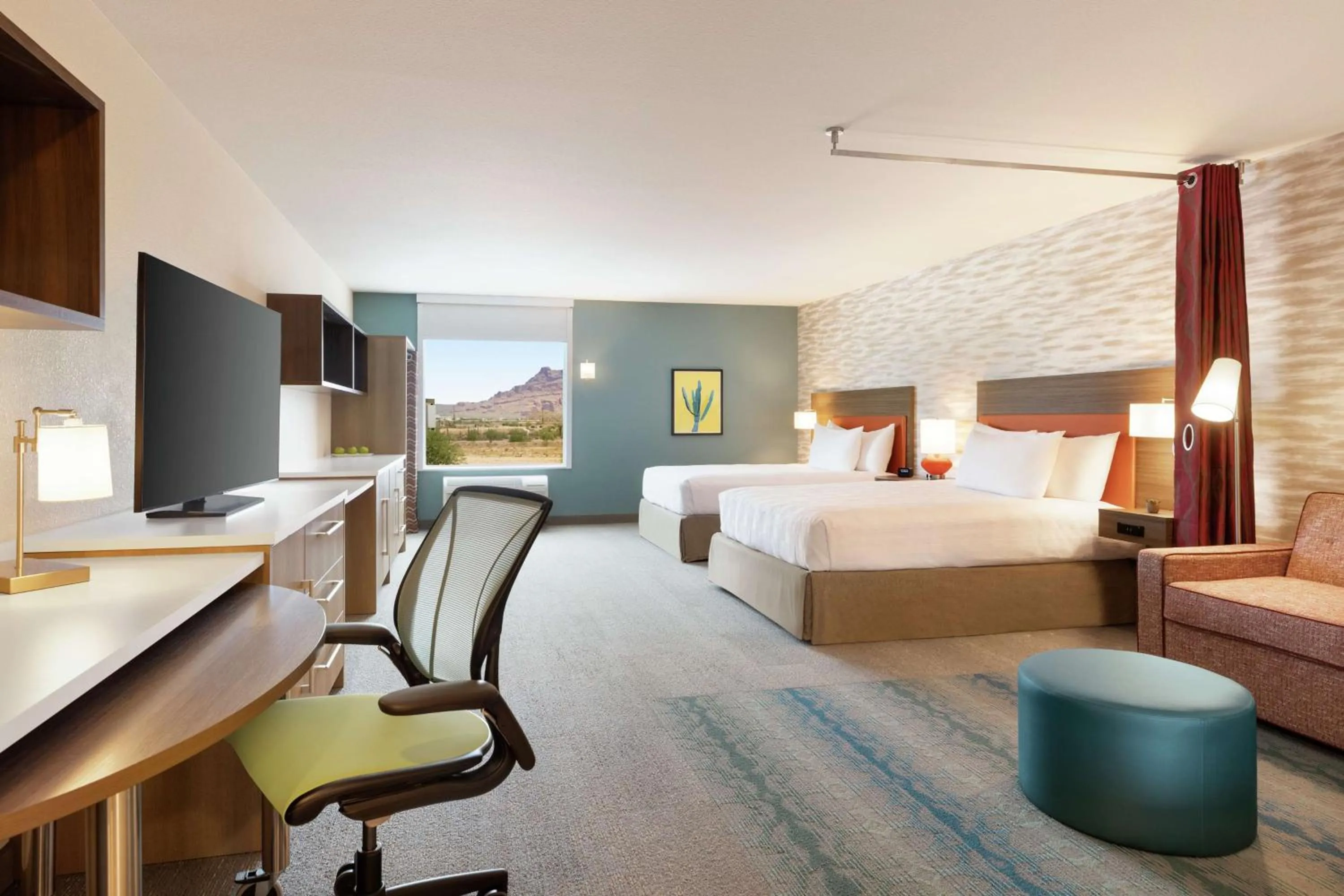 Bedroom, Bed in Home2 Suites By Hilton Mesa Longbow, Az