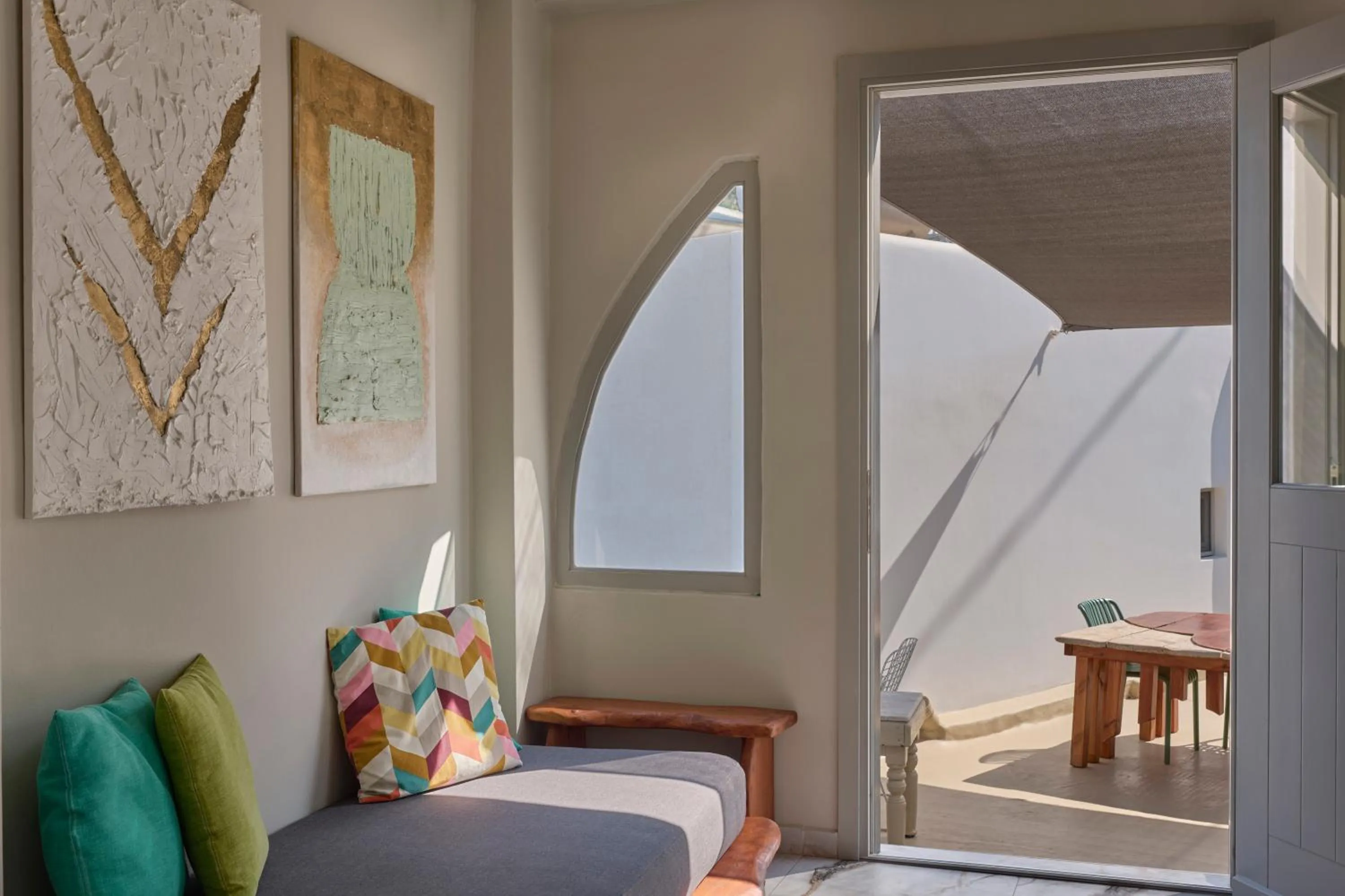 Living room in Canyon Santorini