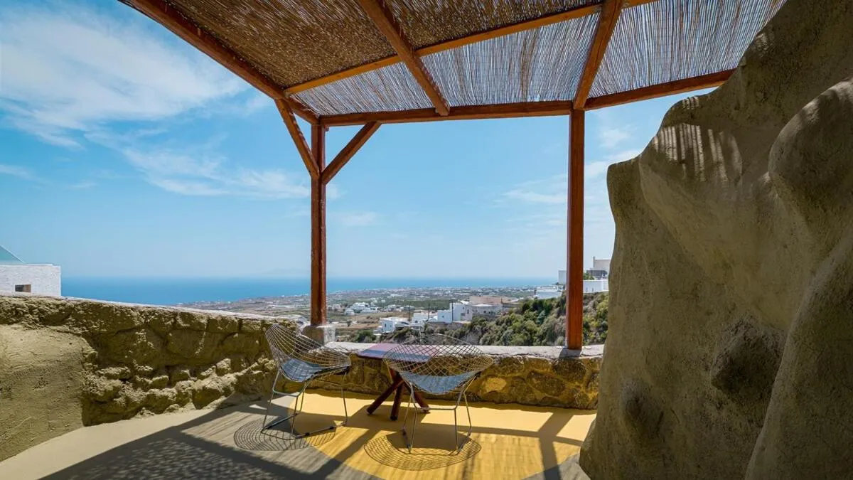 Sea view in Canyon Santorini