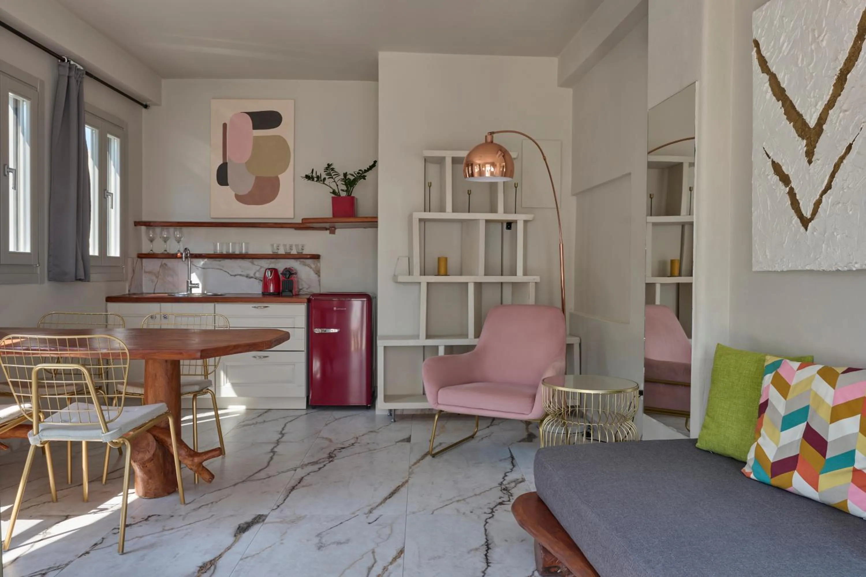 Living room in Canyon Santorini