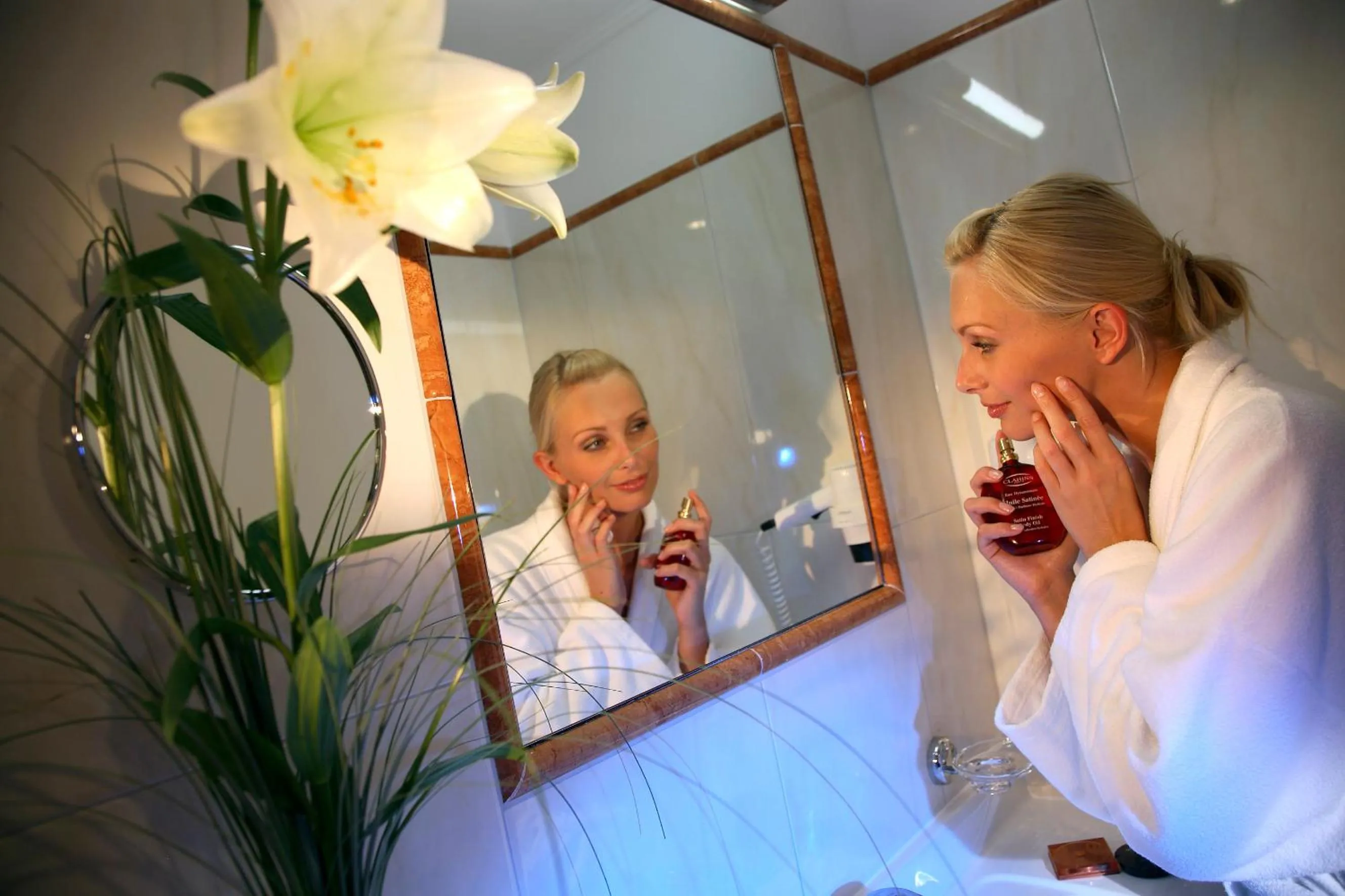 Bathroom in Hotel-Garni Jakober - B&B und Appartements