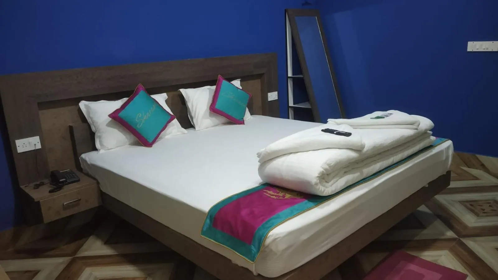 Photo of the whole room, Bed in HOTEL SHREESH (NEIL)