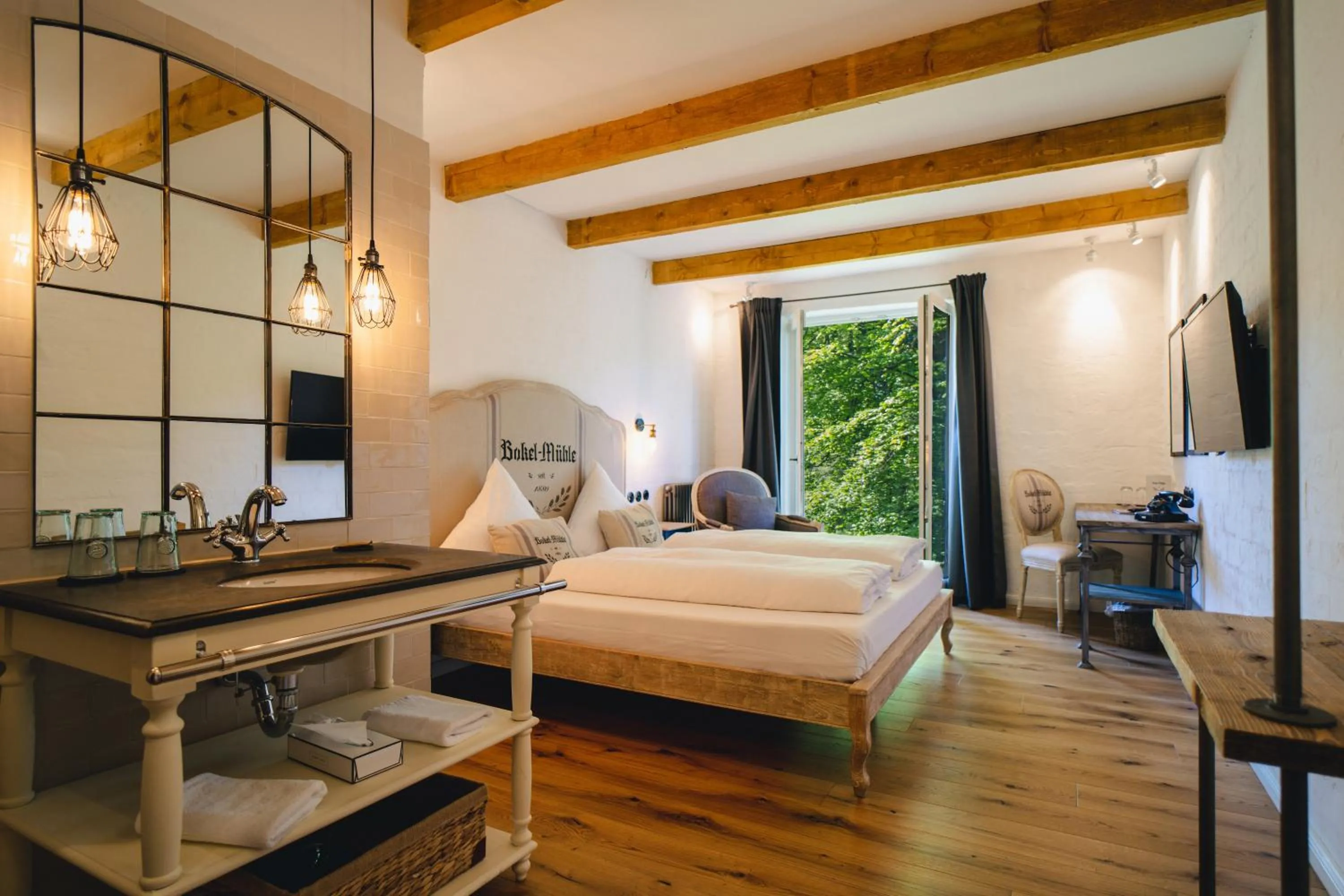 Photo of the whole room, Bed in Bokel-Mühle am See