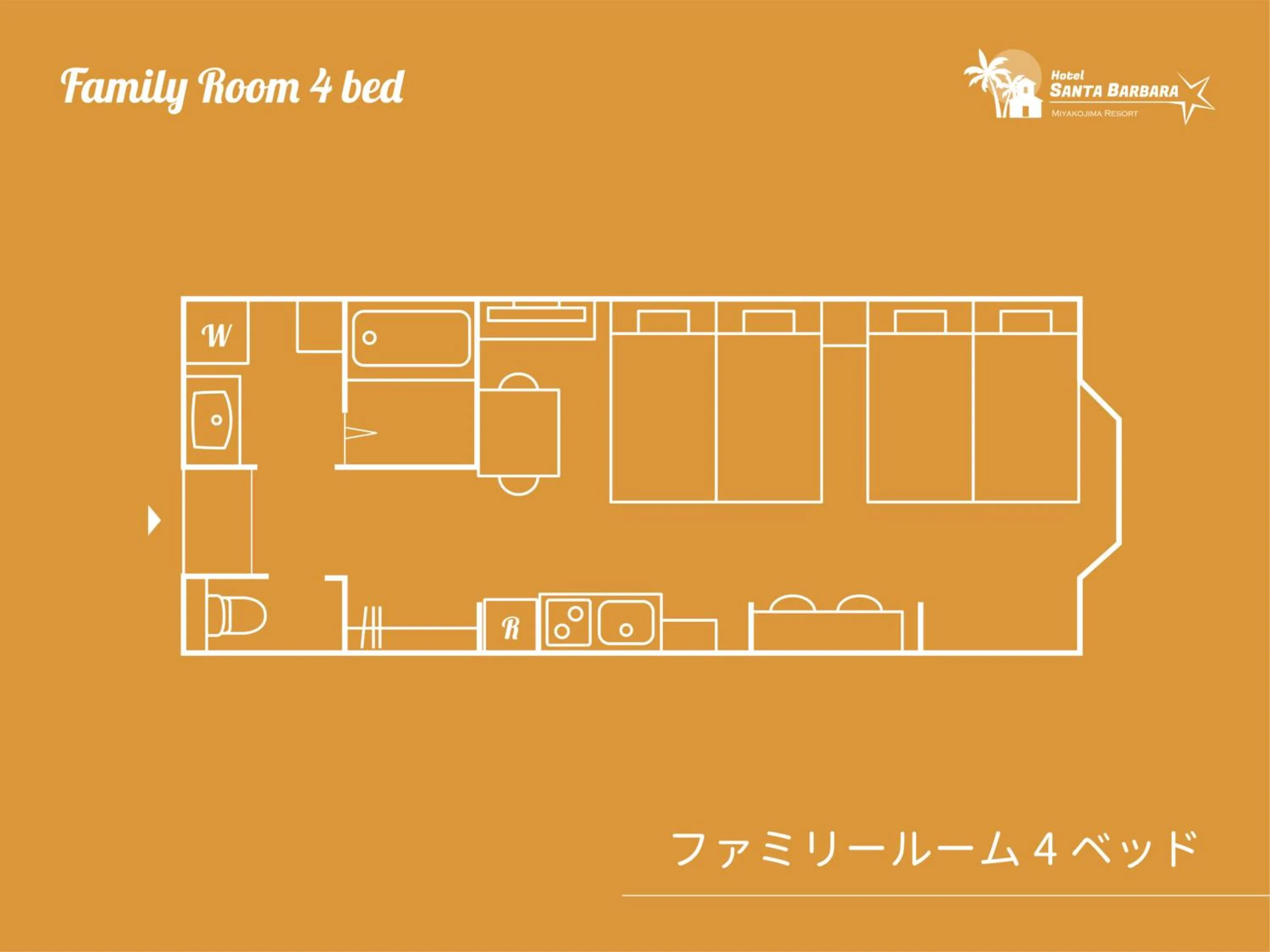 Floor plan in Hotel Santa Barbara Miyakojima Resort