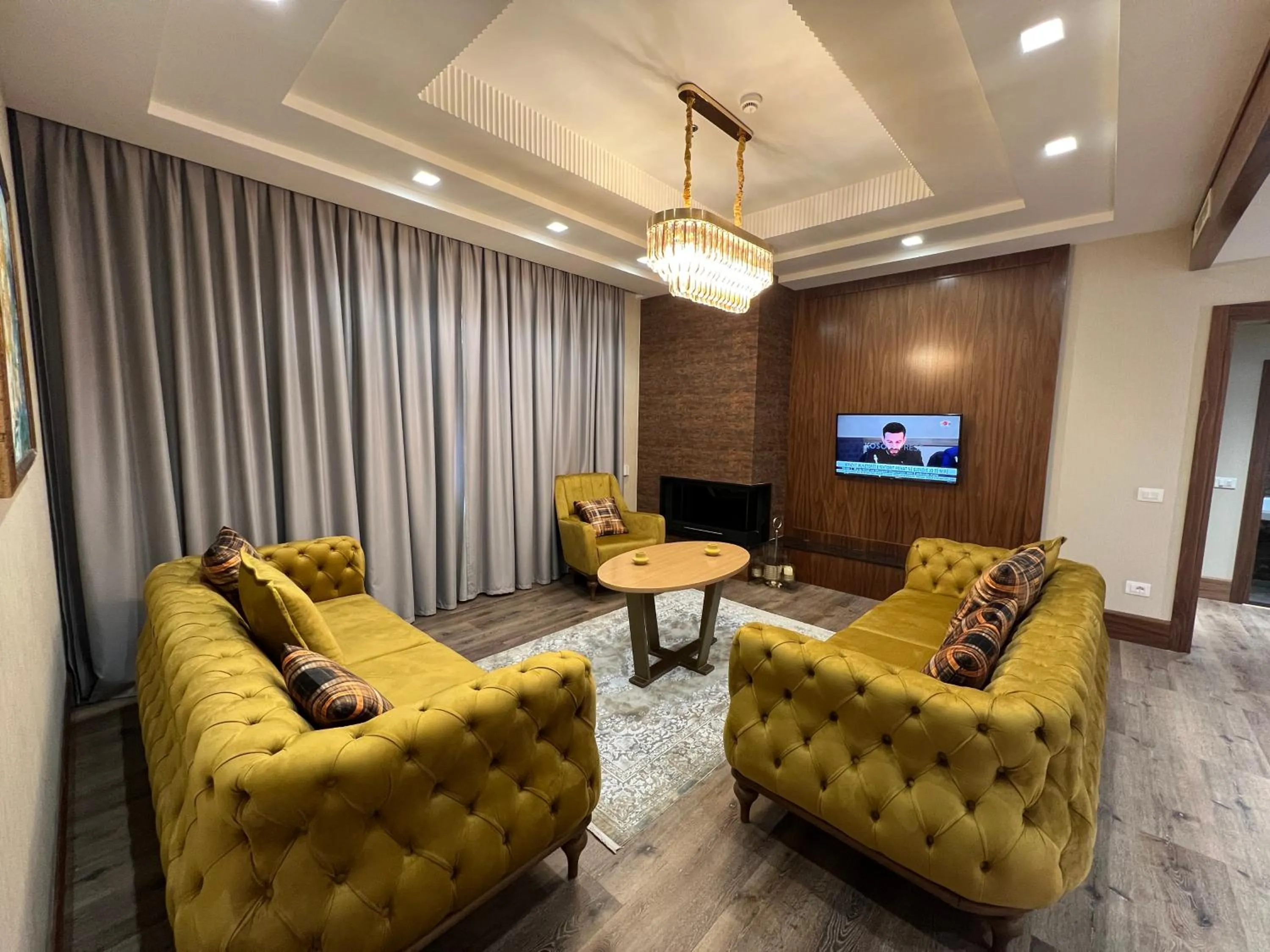 Seating area in Hotel Golden Palace